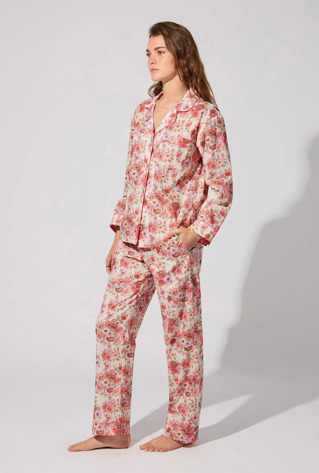 Madeleine Long Sleeve Classic Woven Tana Lawn® PJ Set Made With Liberty Fabric sold by BedHead product image thumbnail 3