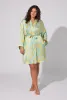 Royal Roses Woven Washable Silk Satin Robe sold by BedHead