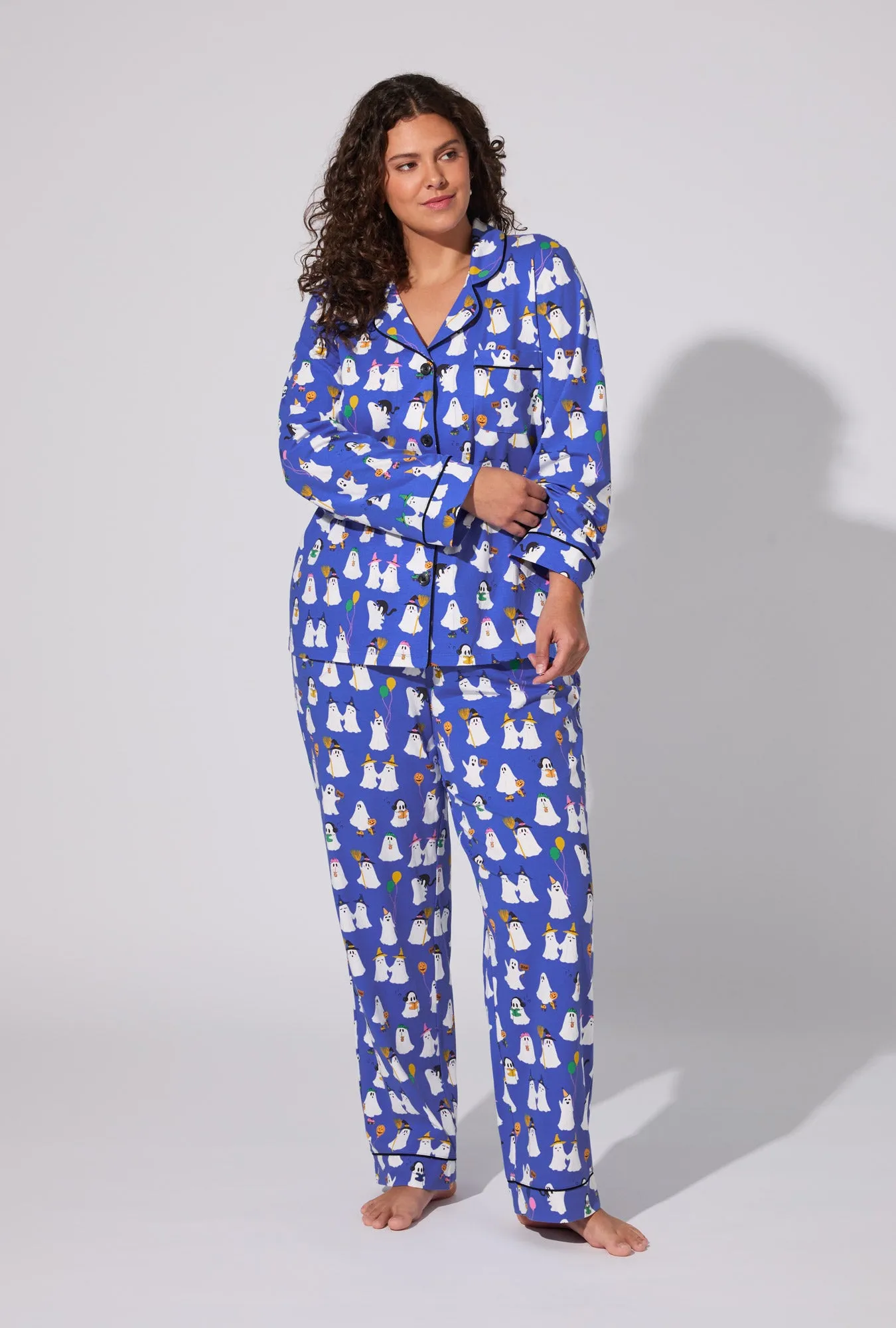 That’s The Spirit Long Sleeve Classic Stretch Jersey PJ Set sold by BedHead product image thumbnail 5