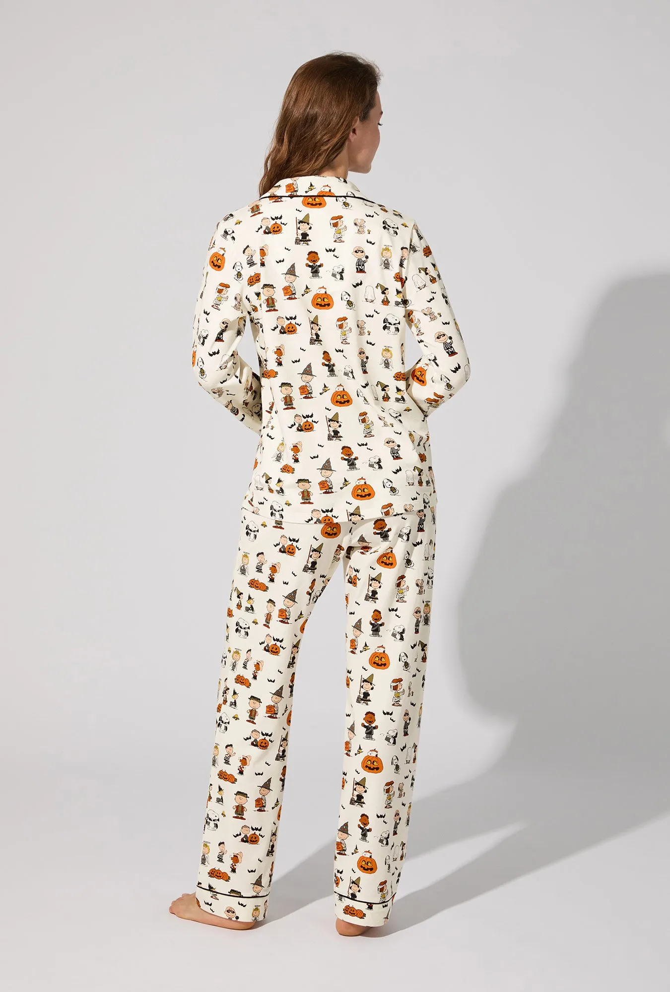 Peanuts® Snoopy's Halloween Long Sleeve Classic Stretch Jersey PJ Set sold by BedHead product image thumbnail 3