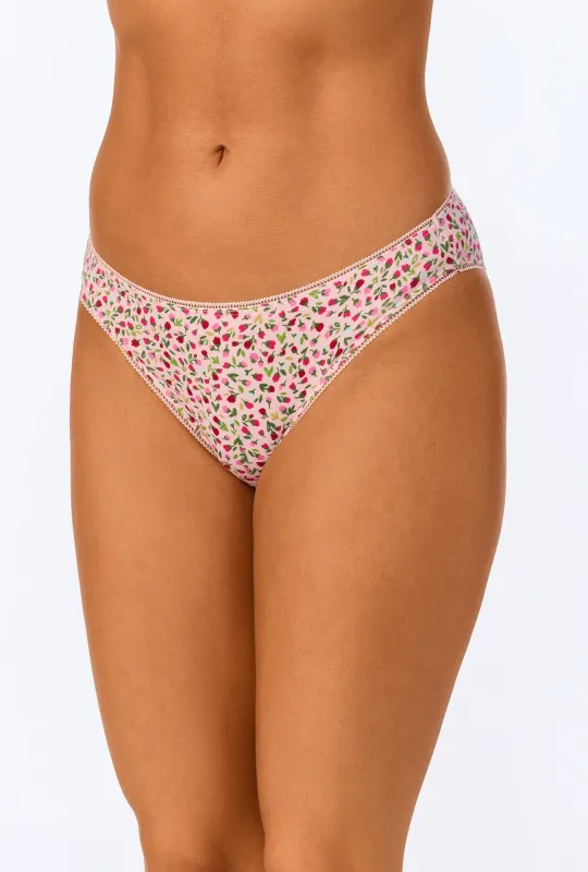 Pretty Ditsy Stretch Jersey Bikini Underwear sold by BedHead