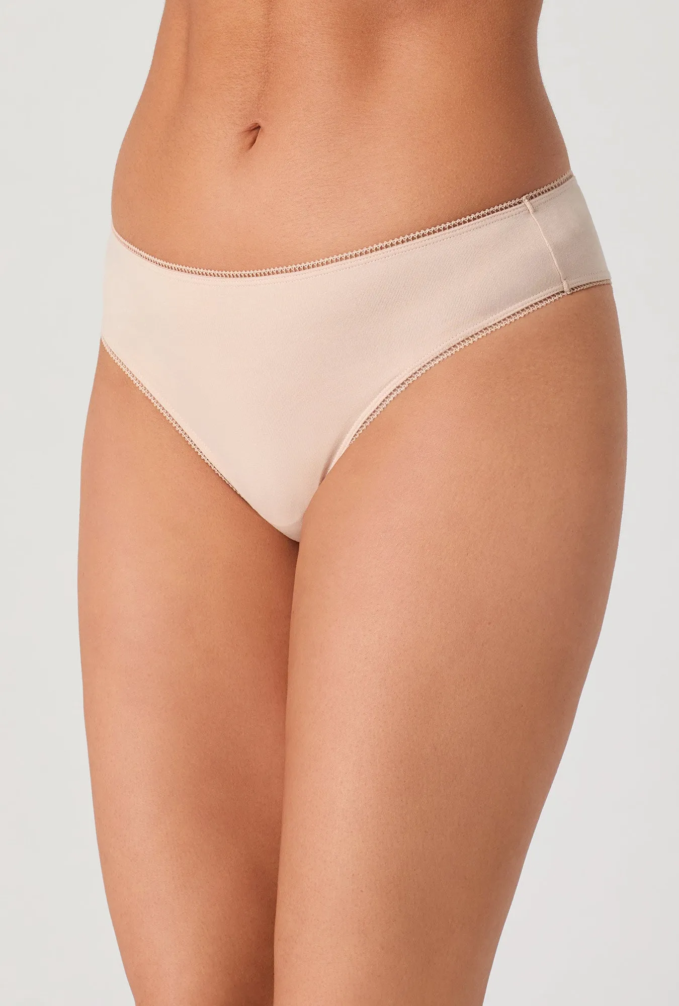 Nude Stretch Jersey Thong Underwear sold by BedHead
