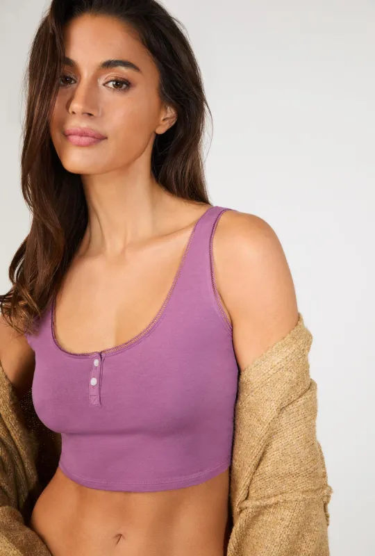 Berry Stretch Jersey Crop Tank sold by BedHead
