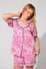 Paw-fectly Pink Short Sleeve Classic Shorty Stretch Jersey PJ Set sold by BedHead