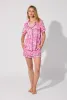 Paw-fectly Pink Short Sleeve Classic Shorty Stretch Jersey PJ Set sold by BedHead