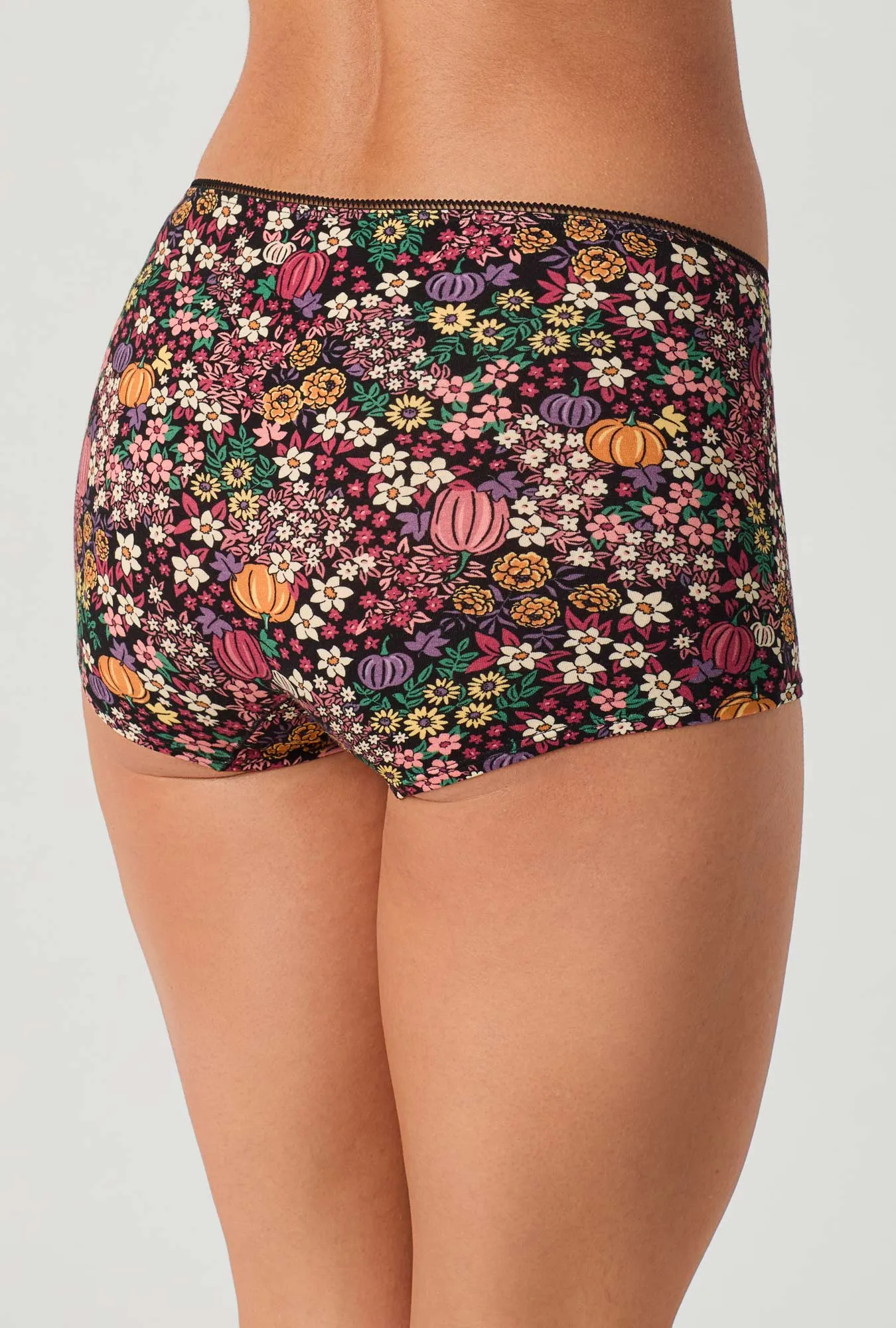 Pumpkin Ditsy Stretch Jersey Boyshort Underwear sold by BedHead product image thumbnail 2