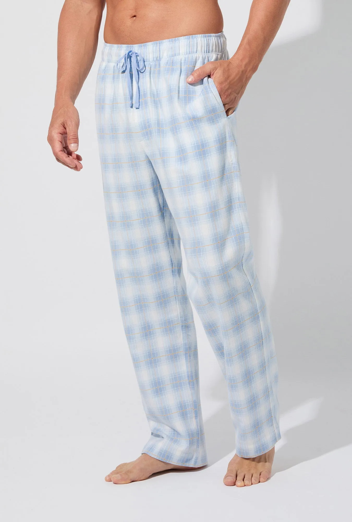 Blue Mountain Plaid Men's Woven Portuguese Flannel PJ Pant sold by BedHead product image thumbnail 3