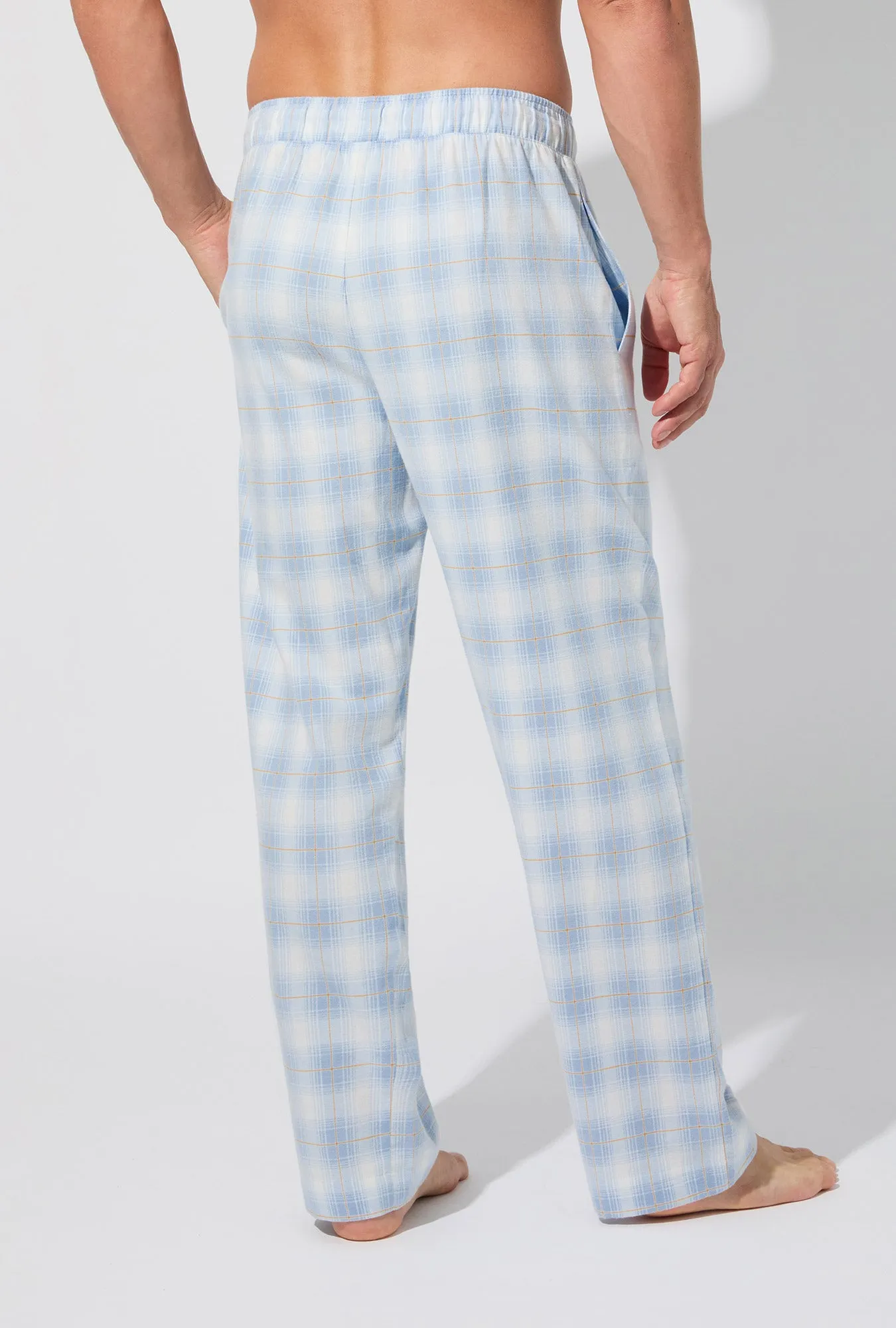 Blue Mountain Plaid Men's Woven Portuguese Flannel PJ Pant sold by BedHead product image thumbnail 4