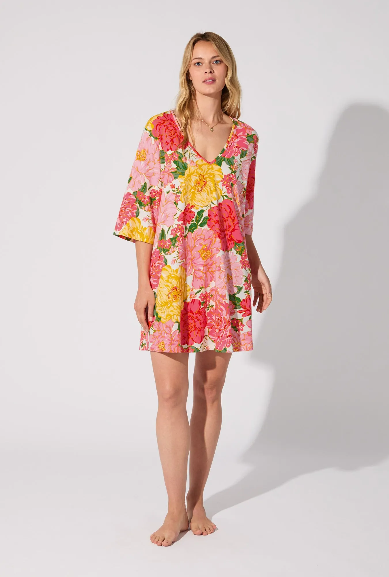 Garden Fresh V-neck Stretch Jersey Sleep Dress sold by BedHead product image thumbnail 2