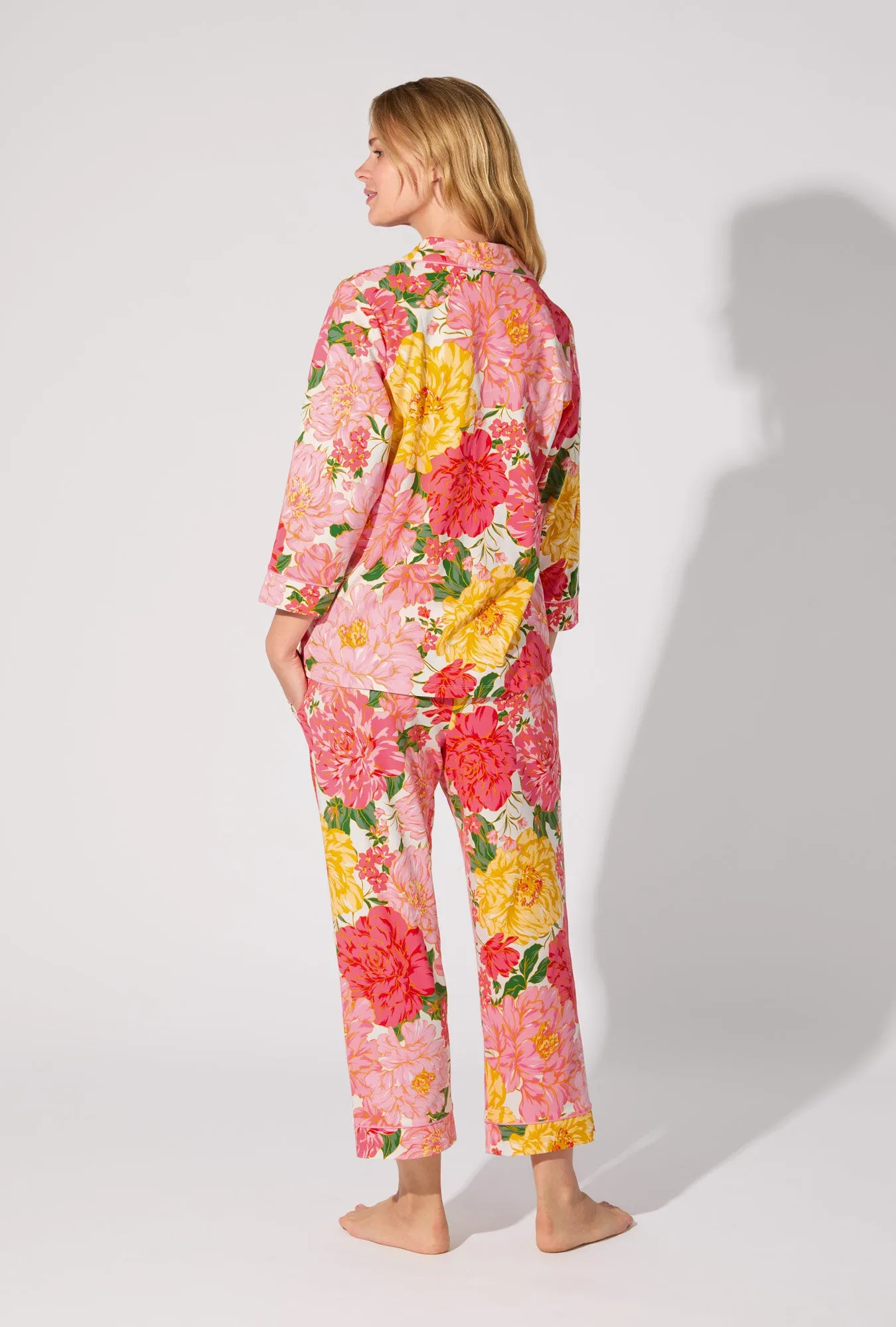 Garden Fresh 3/4 Sleeve Classic Stretch Jersey Cropped PJ Set sold by BedHead product image thumbnail 4