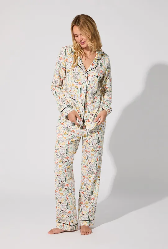 Forest Trails Long Sleeve Classic Stretch Jersey PJ Set sold by BedHead