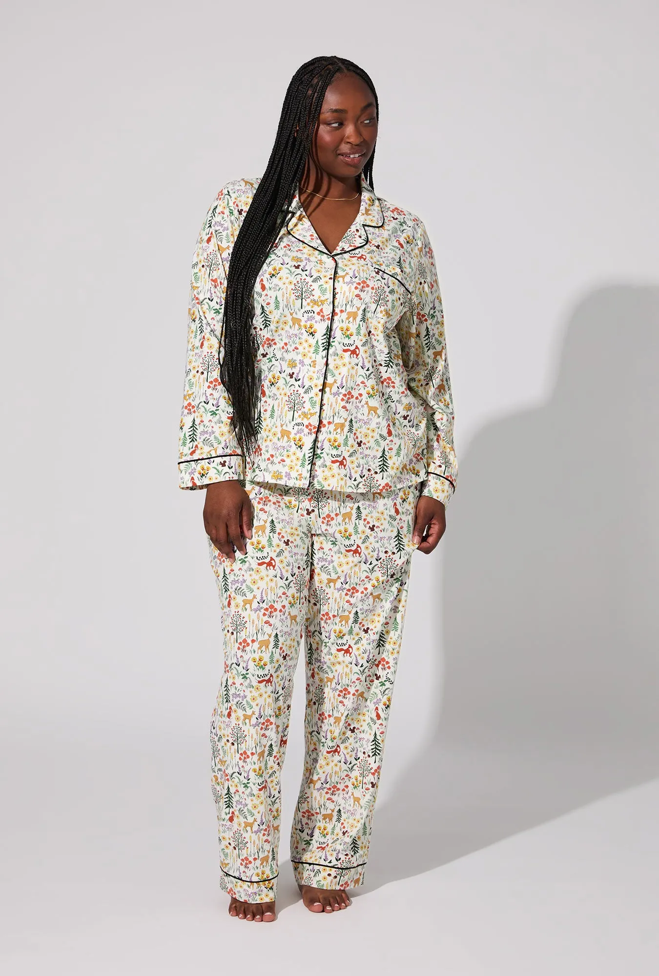 Forest Trails Long Sleeve Classic Stretch Jersey PJ Set sold by BedHead product image thumbnail 4