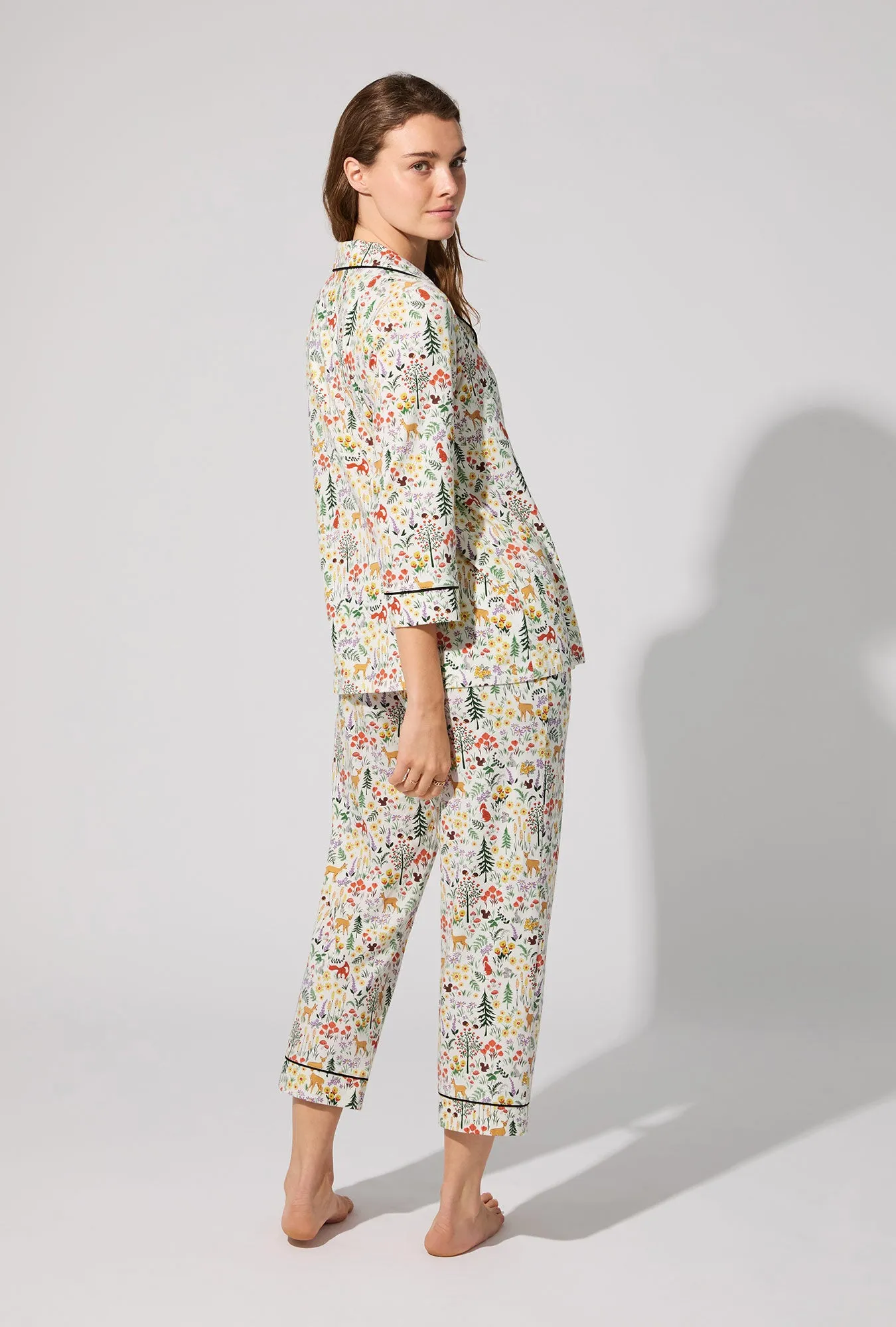 Forest Trails 3/4 Sleeve Classic Stretch Jersey Cropped PJ Set sold by BedHead product image thumbnail 3