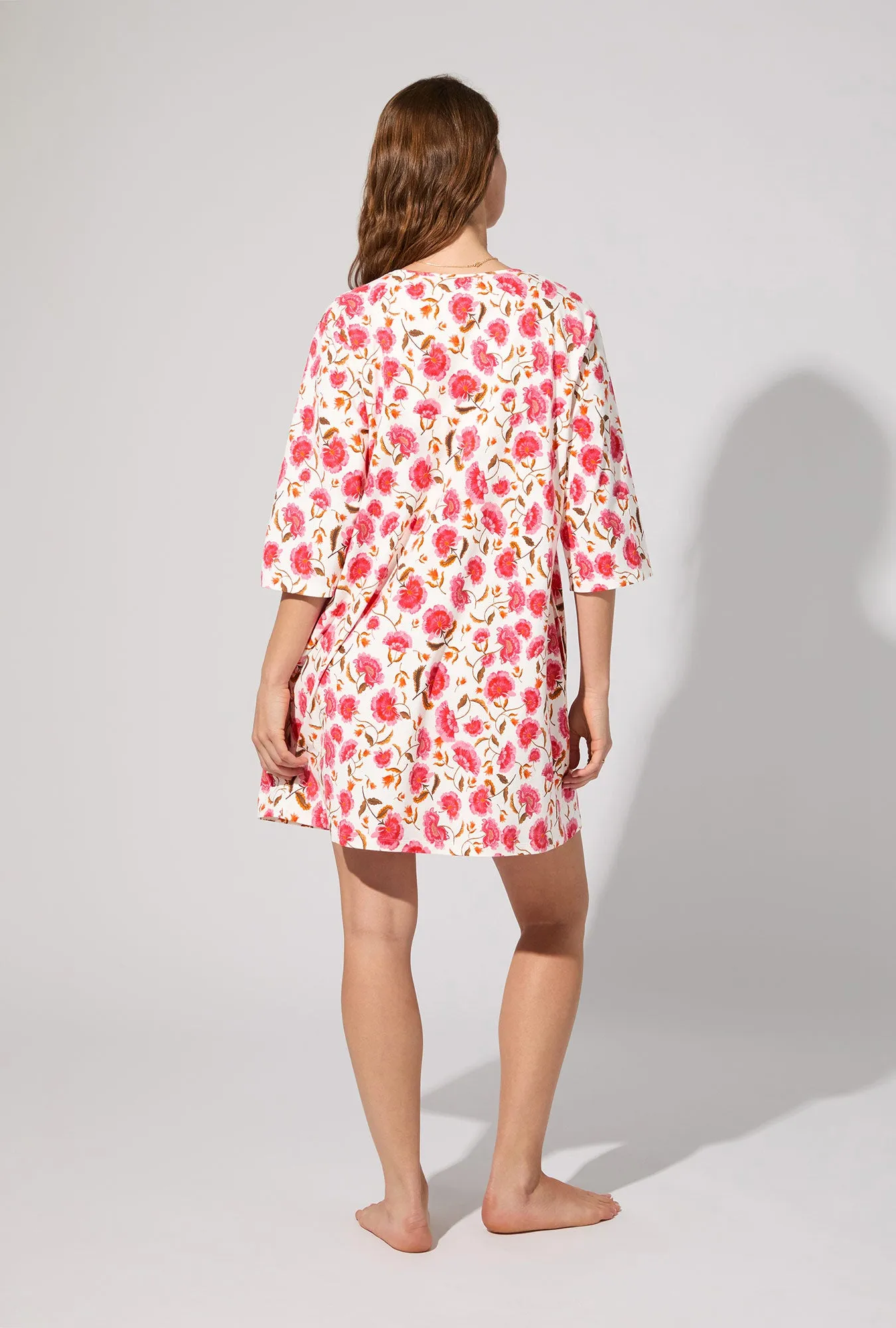 Fantasia Floral V-neck Stretch Jersey Sleep Dress sold by BedHead product image thumbnail 3