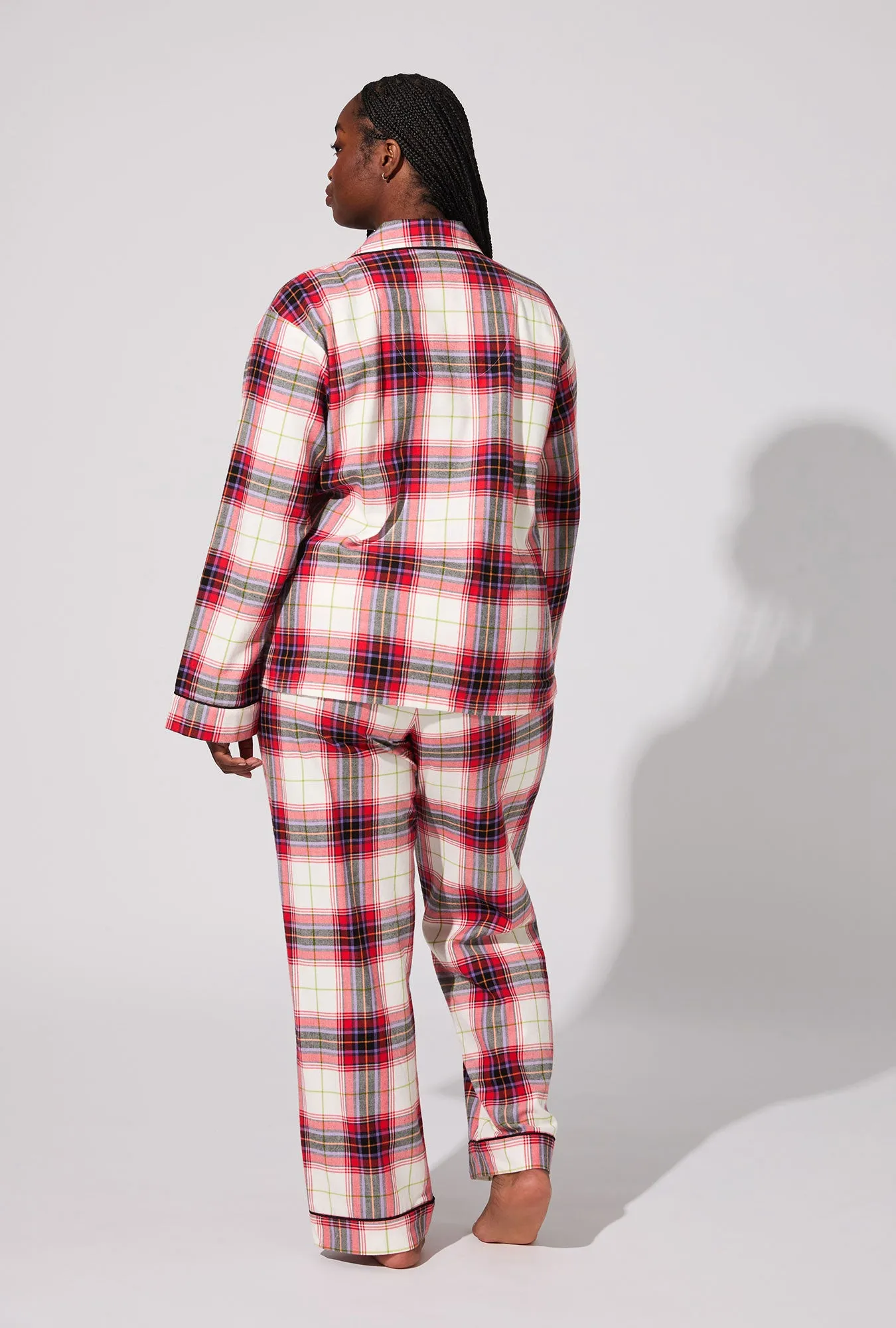 Equestrian Plaid Long Sleeve Classic Woven Portuguese Flannel PJ Set sold by BedHead product image thumbnail 5