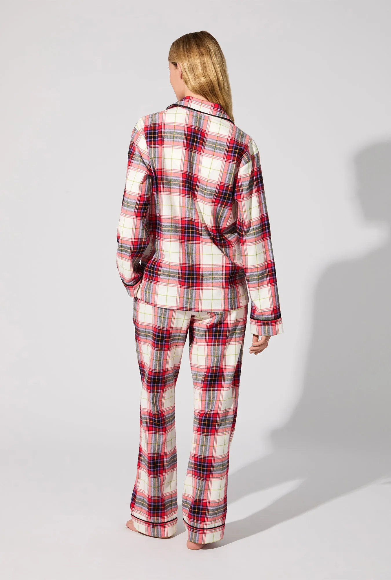 Equestrian Plaid Long Sleeve Classic Woven Portuguese Flannel PJ Set sold by BedHead product image thumbnail 3