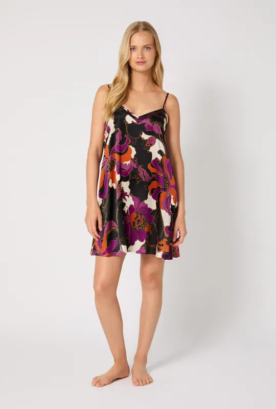 BedHead X Trina Turk Fall Floral Woven Washable Silk Chemise sold by BedHead