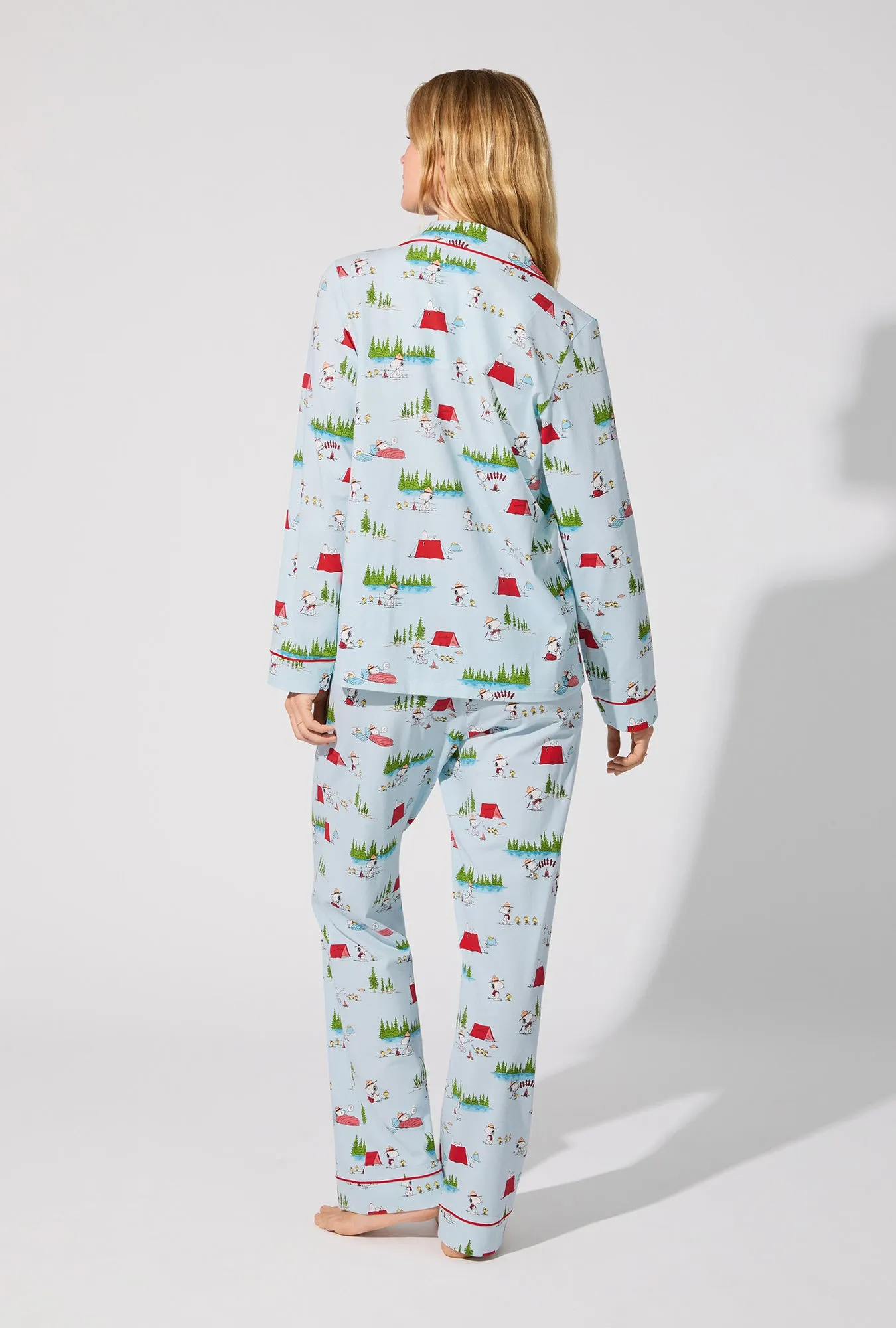 Peanuts® Camp Snoopy Long Sleeve Classic Stretch Jersey PJ Set sold by BedHead product image thumbnail 4