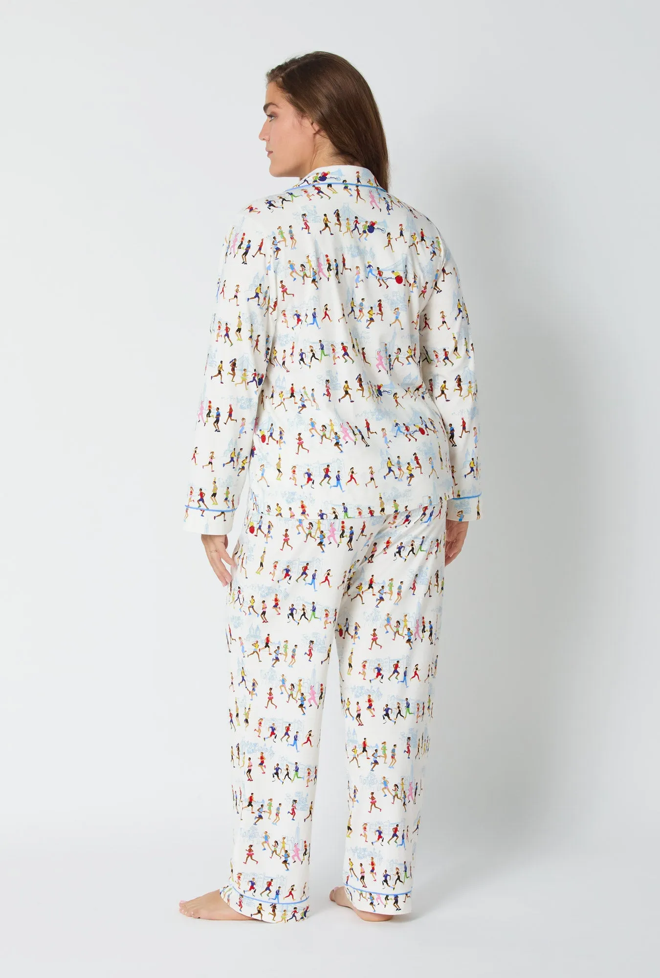 Run NYC Run Long Sleeve Classic Stretch Jersey Pj Set sold by BedHead product image thumbnail 5