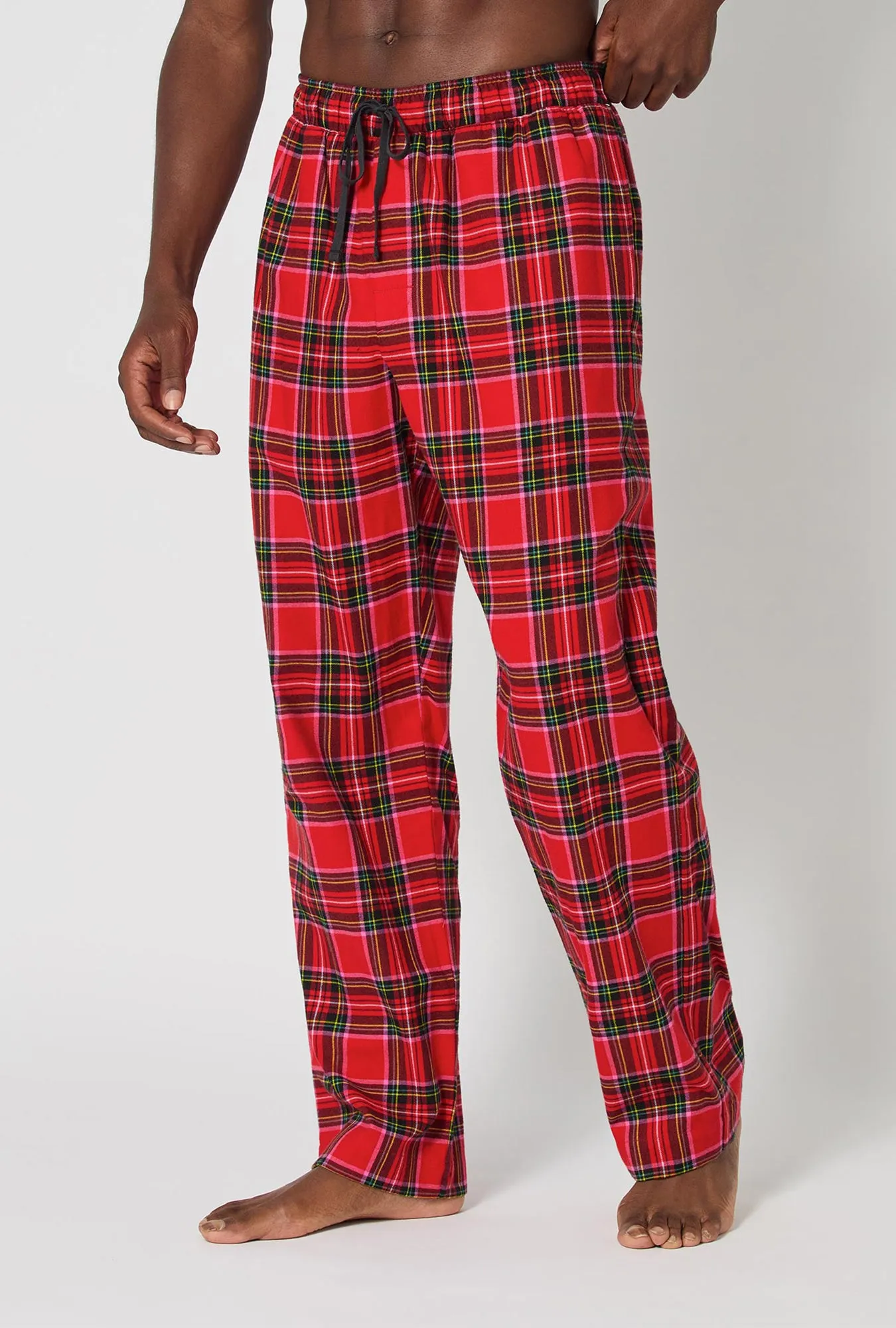 BedHead X Mr. Turk Christmas Plaid Men's Woven Portuguese Flannel PJ Pant sold by BedHead product image thumbnail 2