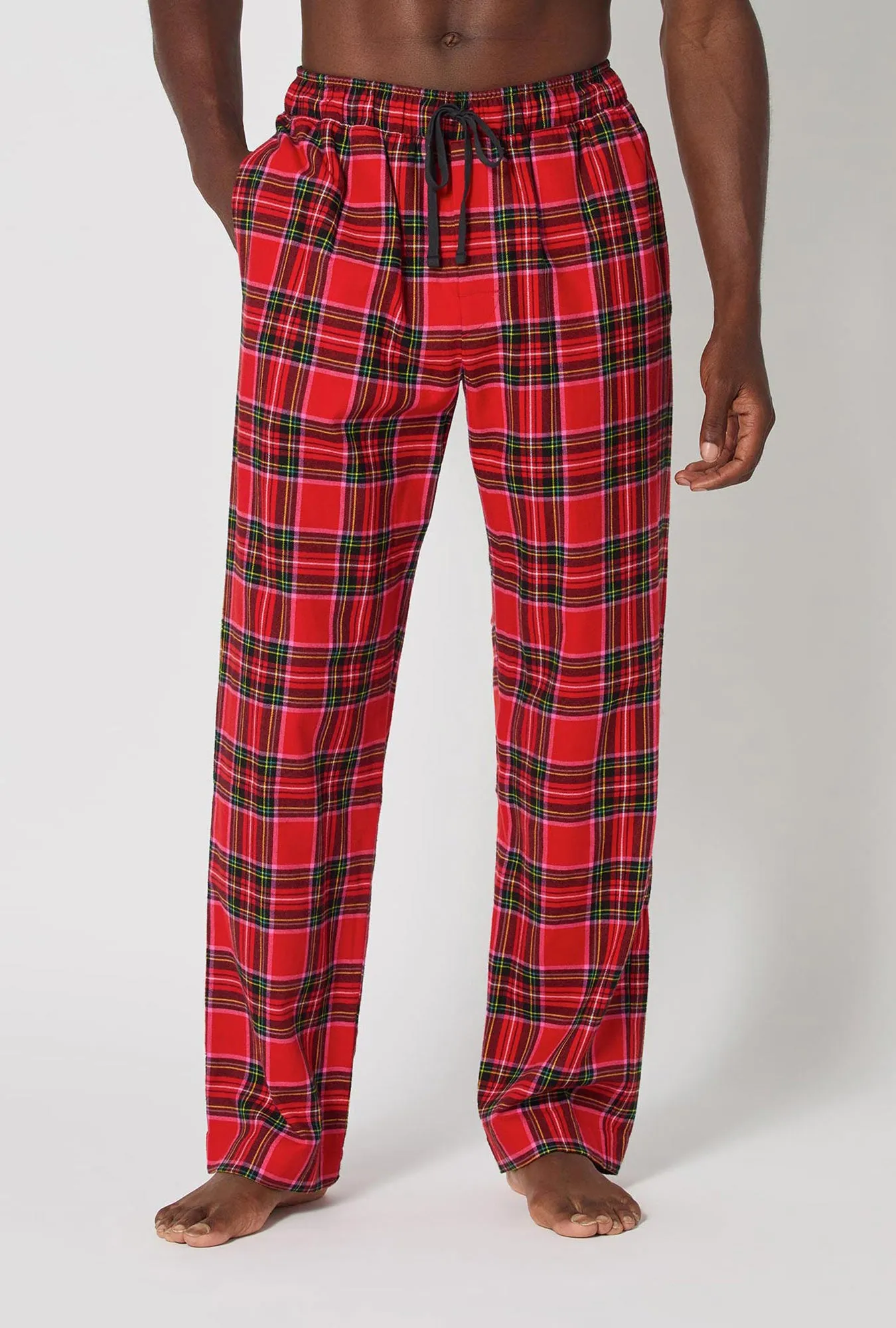 BedHead X Mr. Turk Christmas Plaid Men's Woven Portuguese Flannel PJ Pant sold by BedHead