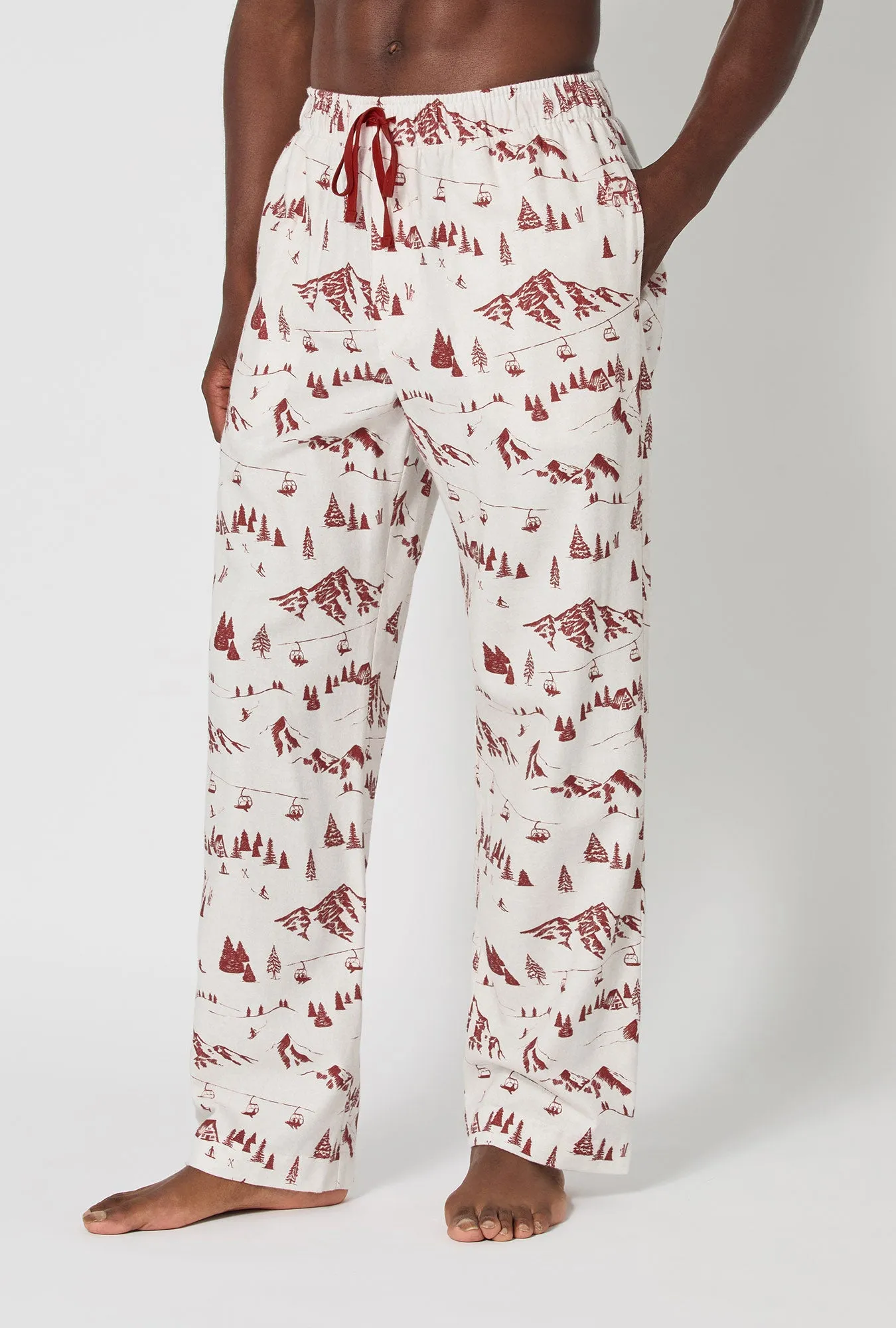 Alpine Toile Men's Woven Portuguese Flannel PJ Pant sold by BedHead product image thumbnail 2