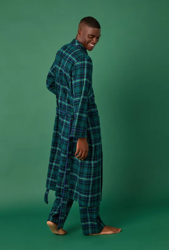Walden Plaid Unisex Classic Woven Portuguese Flannel Robe de Chambre sold by BedHead