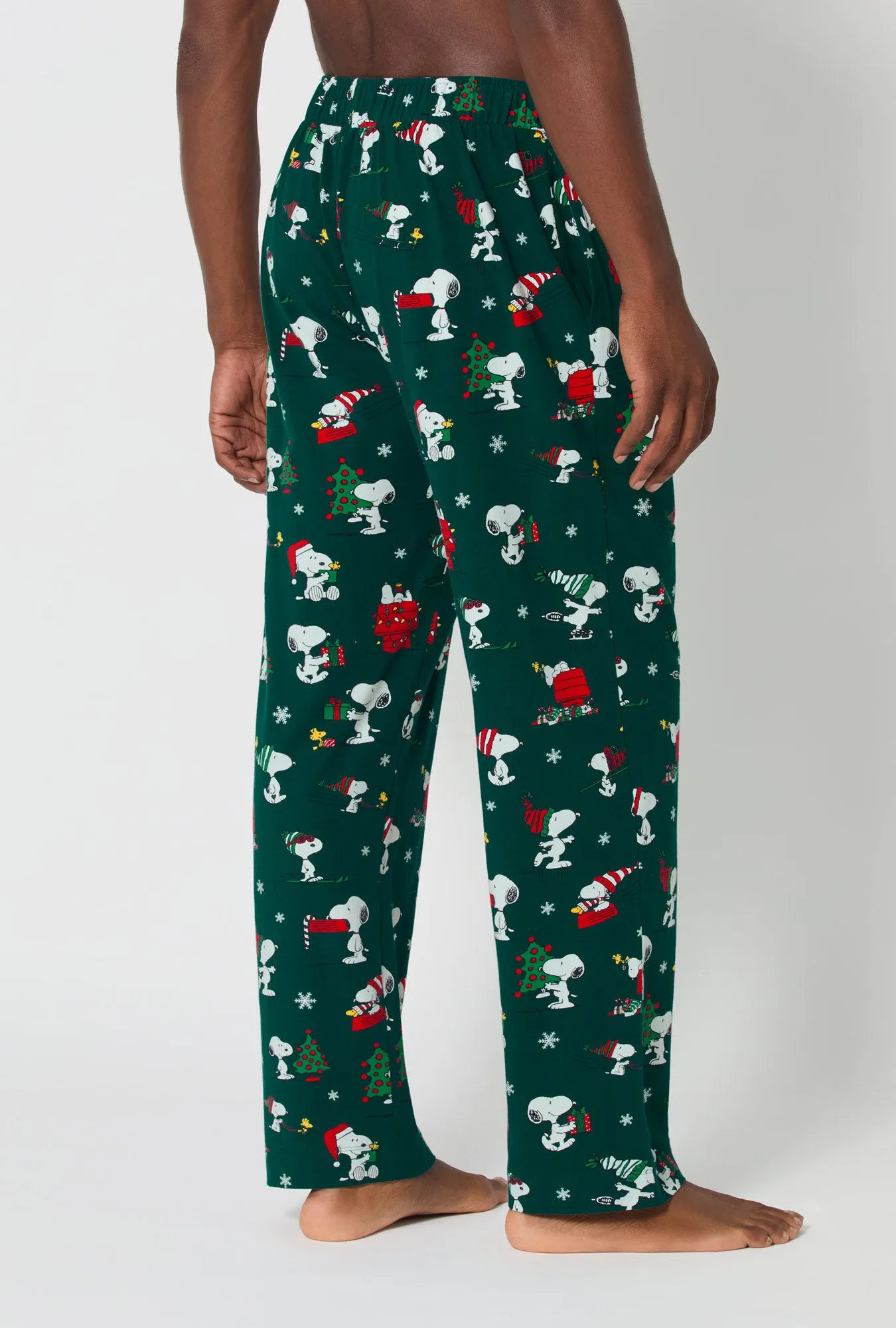 ®Snoopy's Holiday Fun Men's Stretch Jersey Pj Pant sold by BedHead product image thumbnail 3