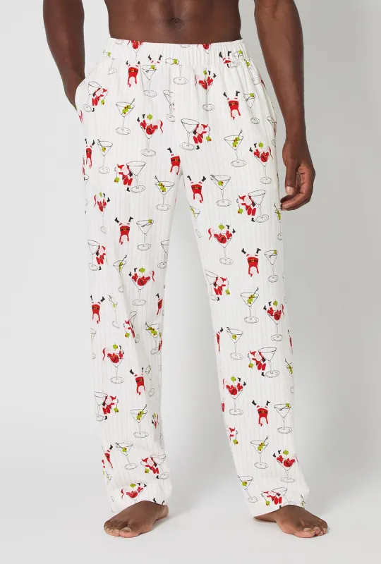 Tipsy Santa Men's Stretch Jersey Pj Pant sold by BedHead