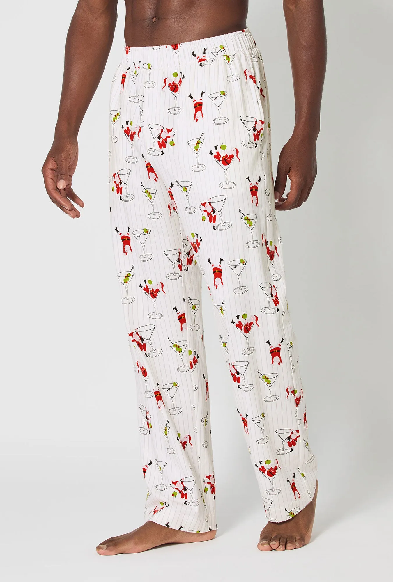 Tipsy Santa Men's Stretch Jersey Pj Pant sold by BedHead product image thumbnail 2