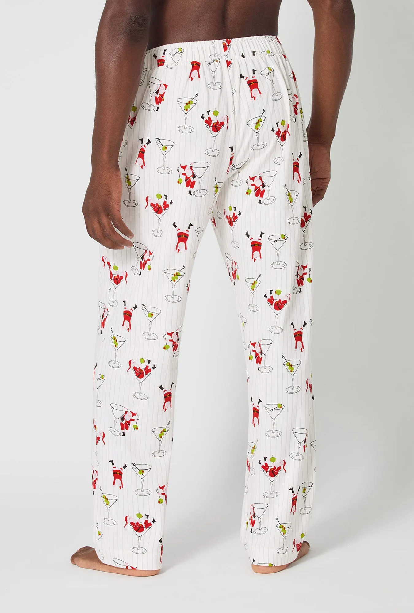 Tipsy Santa Men's Stretch Jersey Pj Pant sold by BedHead product image thumbnail 3