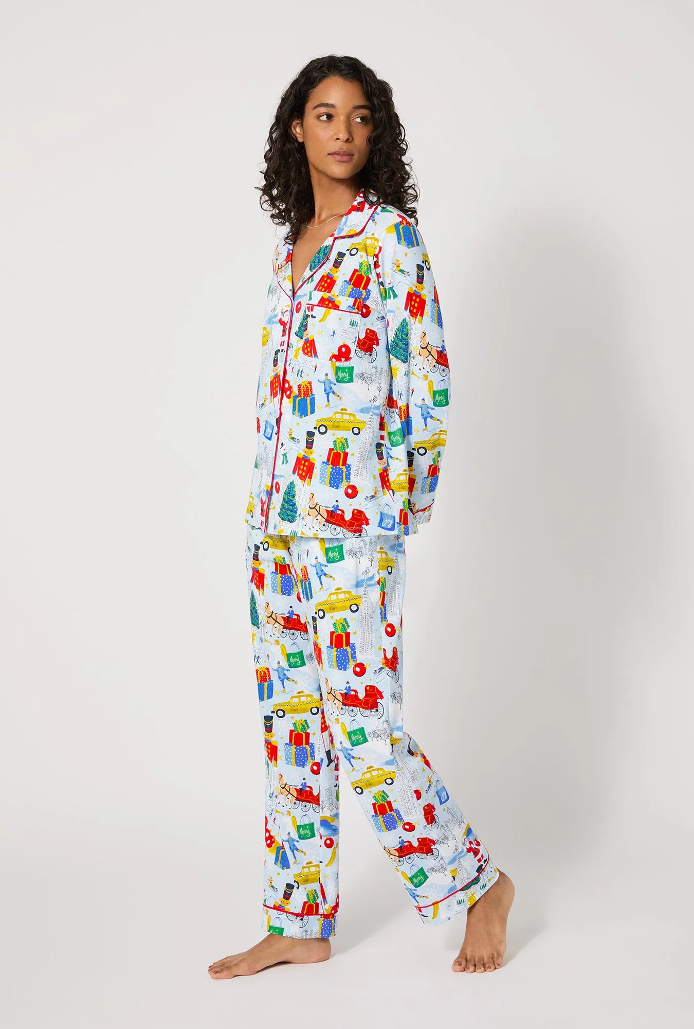 A City Christmas Long Sleeve Classic Stretch Jersey Pj Set sold by BedHead product image thumbnail 3