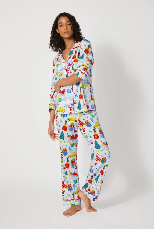 A City Christmas Long Sleeve Classic Stretch Jersey Pj Set sold by BedHead