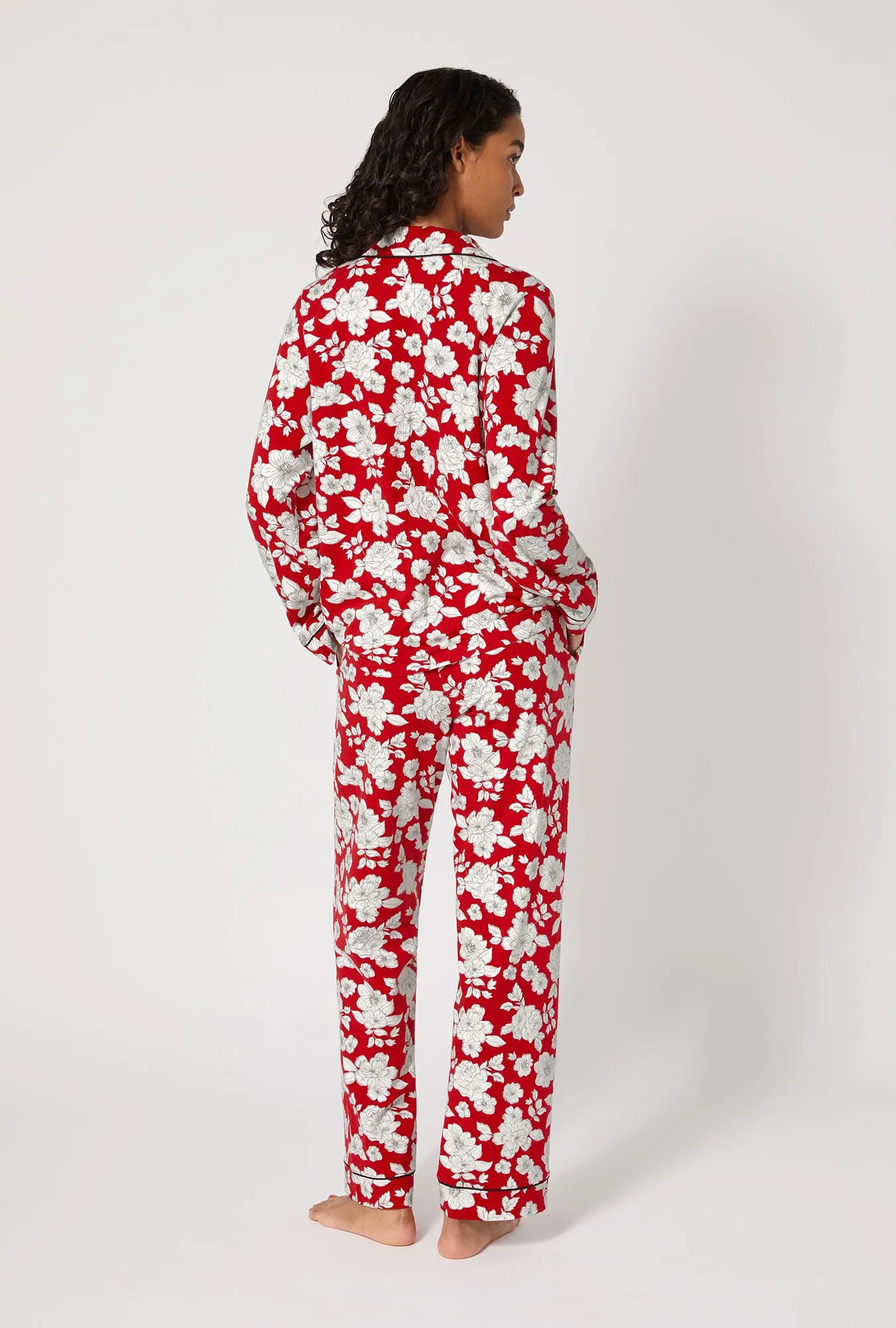 Floral Charm Long Sleeve Classic Stretch Jersey Pj Set sold by BedHead product image thumbnail 4