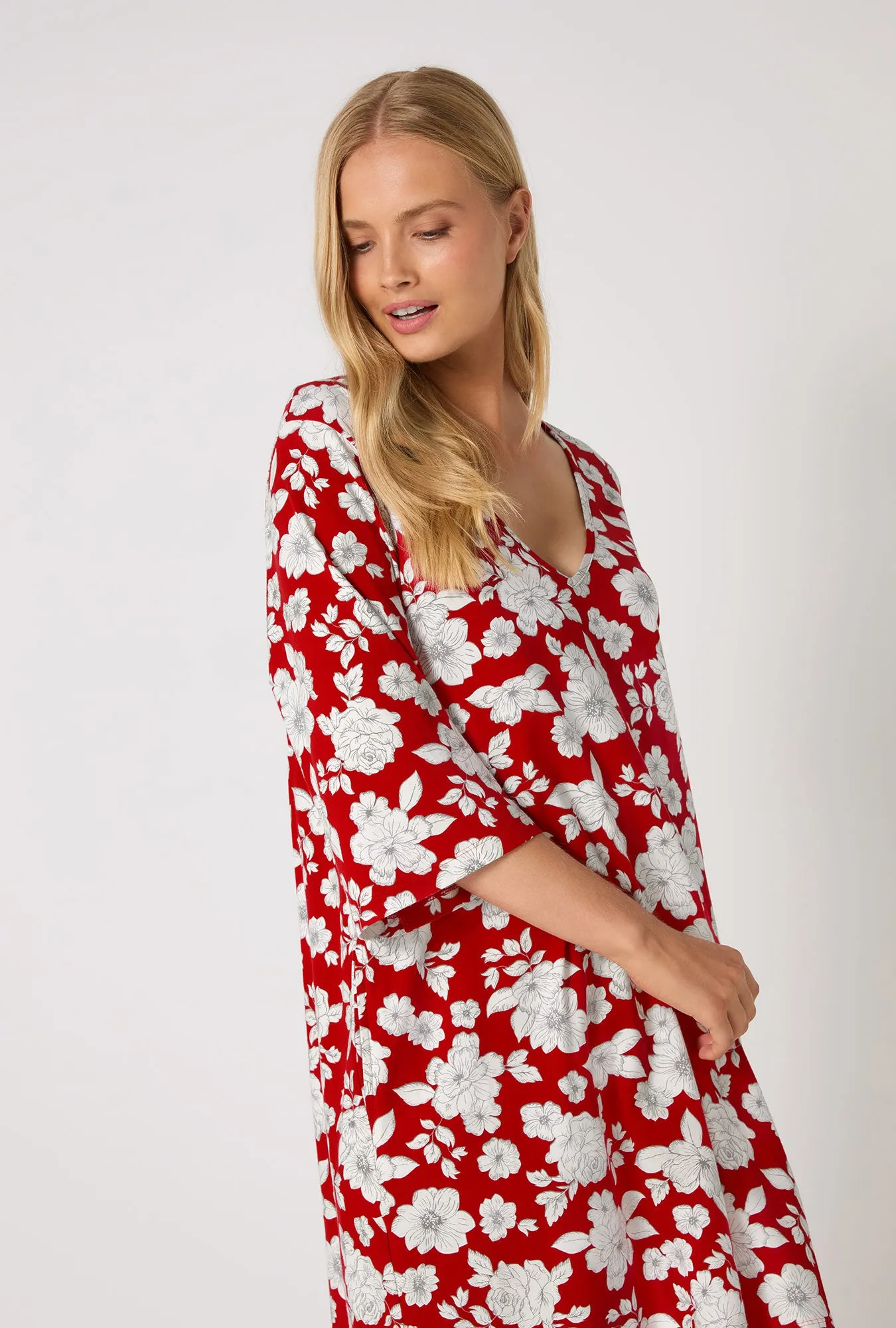 Floral Charm Stretch Jersey Sleep Dress sold by BedHead product image thumbnail 4