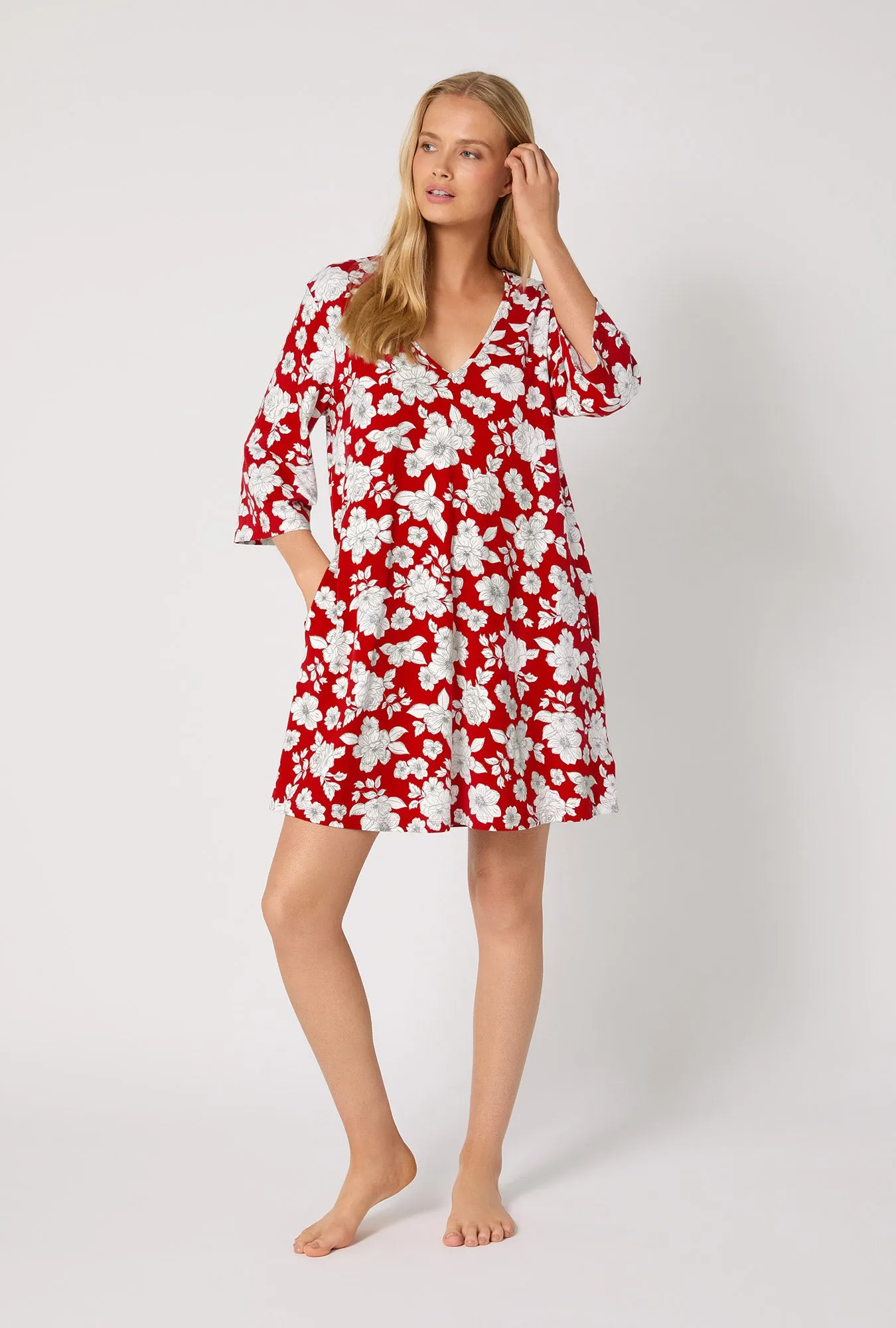 Floral Charm Stretch Jersey Sleep Dress sold by BedHead