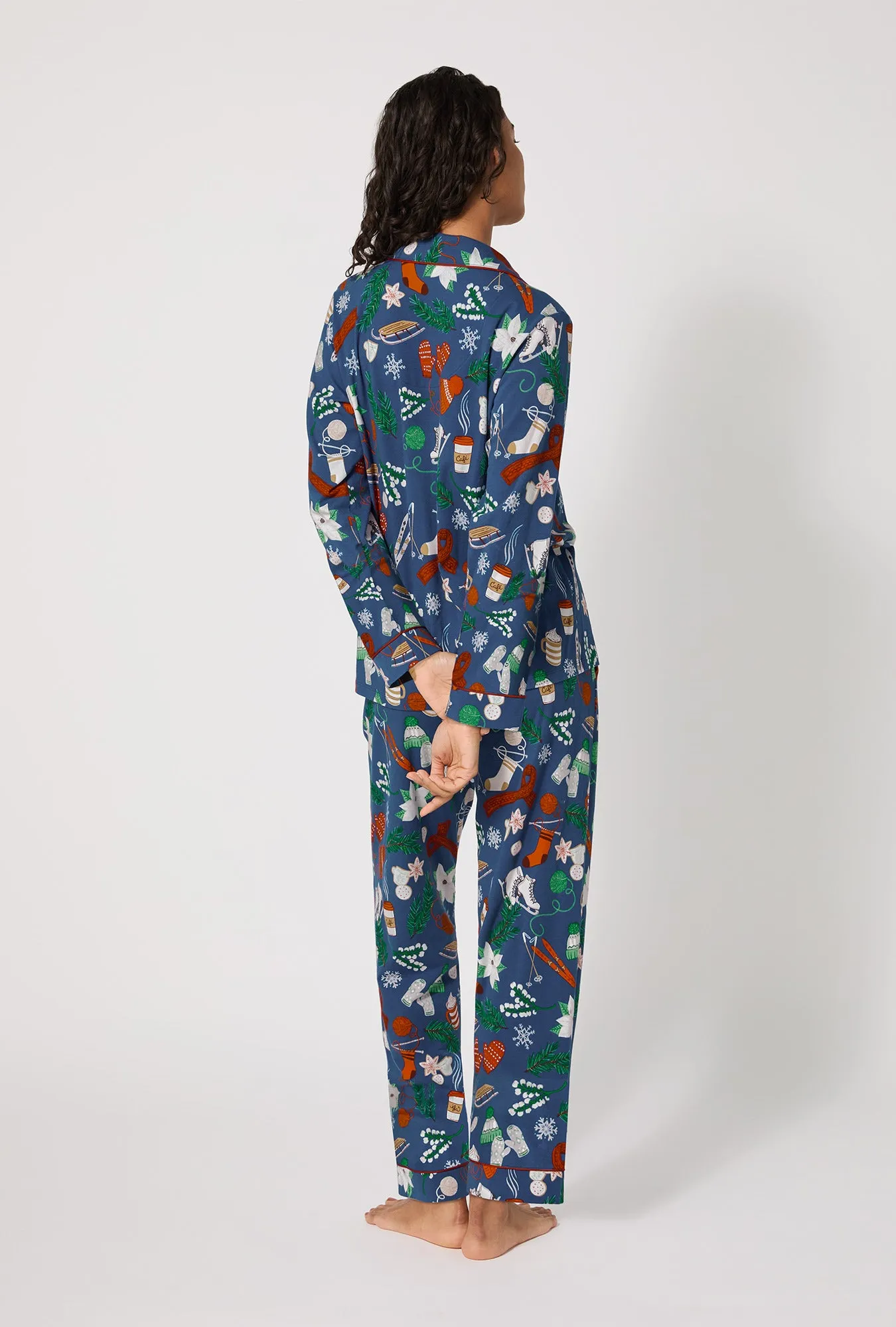 Winter Charm Long Sleeve Classic Stretch Jersey Pj Set sold by BedHead product image thumbnail 3