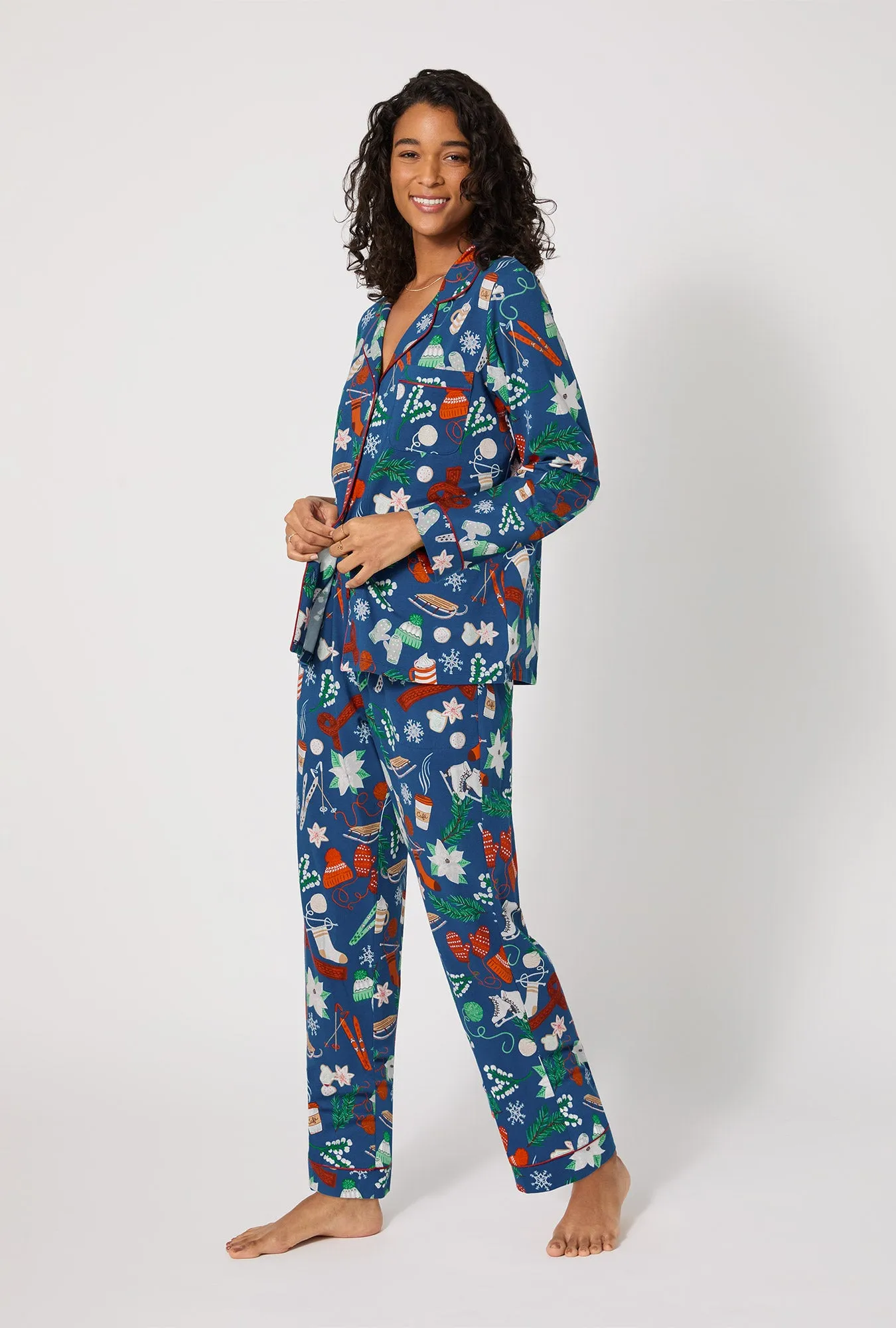 Winter Charm Long Sleeve Classic Stretch Jersey Pj Set sold by BedHead product image thumbnail 2