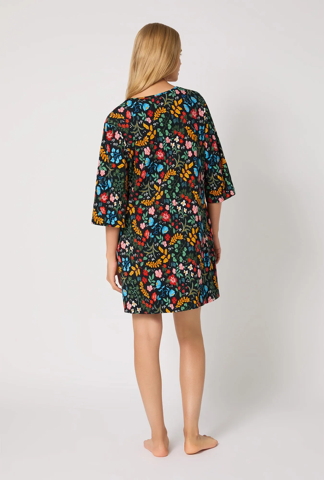 Winter Blooms Stretch Jersey Sleep Dress sold by BedHead product image thumbnail 4