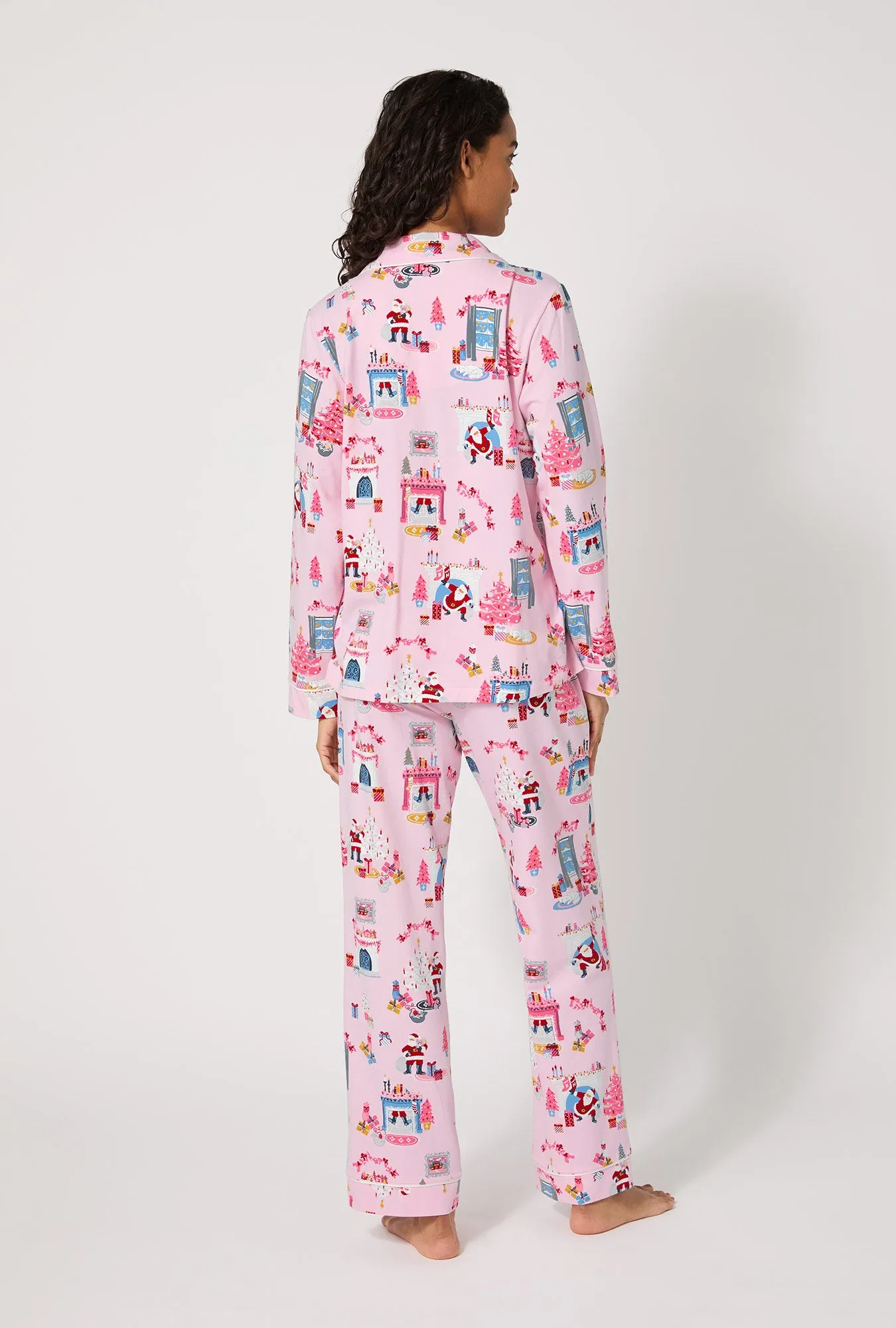Must Be Santa Long Sleeve Classic Stretch Jersey Pj Set sold by BedHead product image thumbnail 4