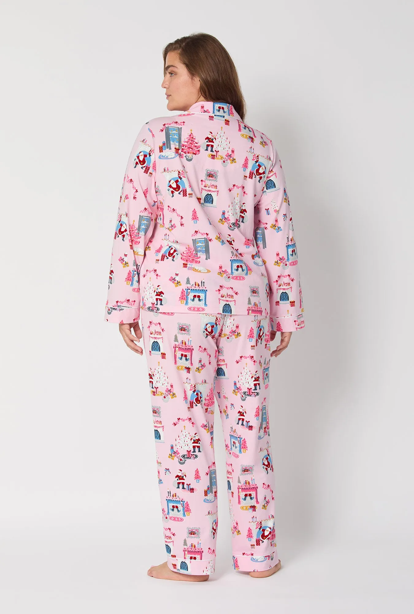 Must Be Santa Long Sleeve Classic Stretch Jersey Pj Set sold by BedHead product image thumbnail 5