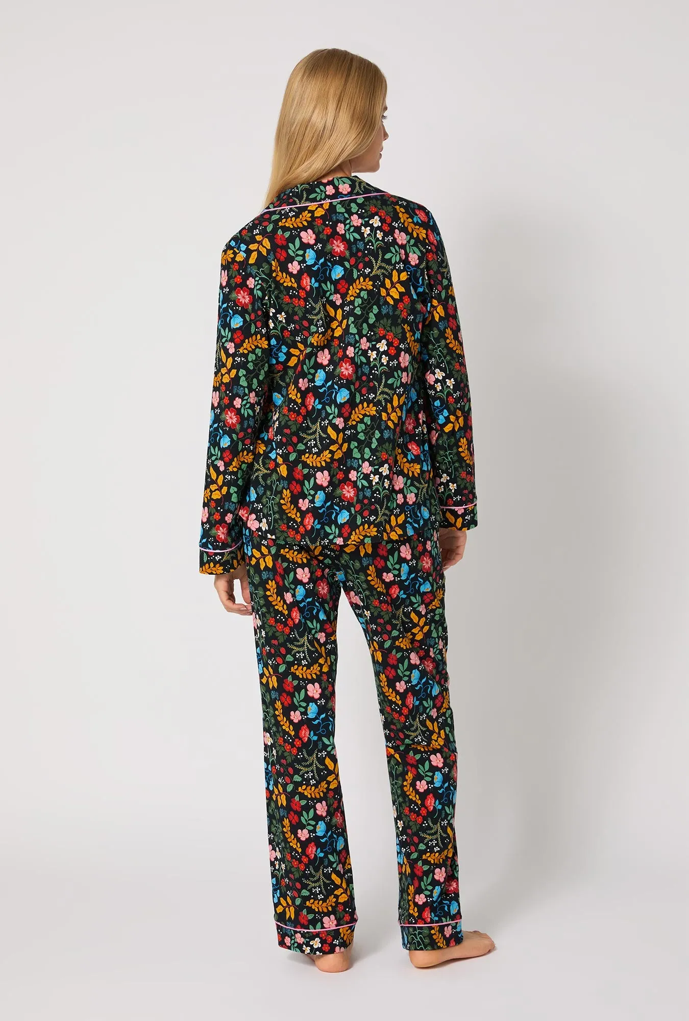 Winter Blooms Long Sleeve Classic Stretch Jersey Pj Set sold by BedHead product image thumbnail 3