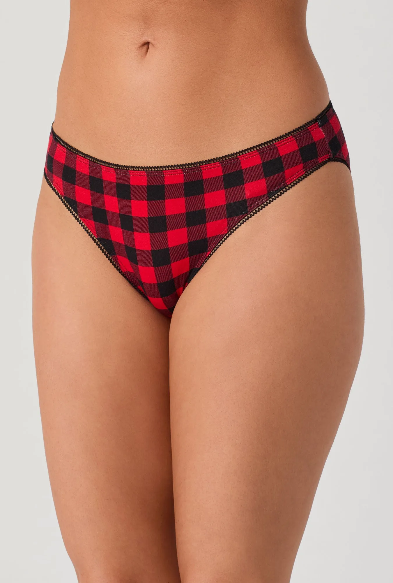 Buffalo Plaid Stretch Jersey Bikini Underwear sold by BedHead