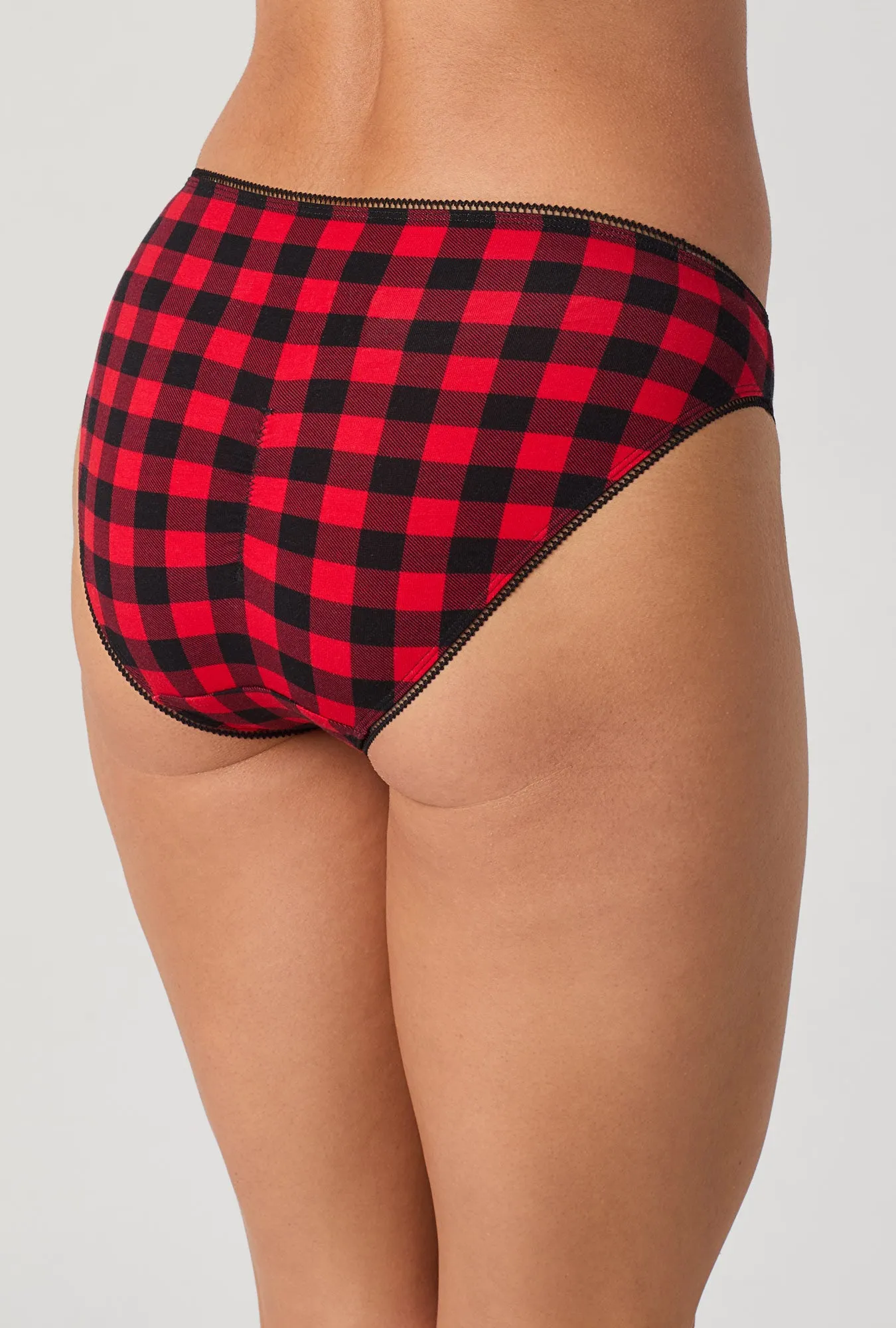Buffalo Plaid Stretch Jersey Bikini Underwear sold by BedHead product image thumbnail 2