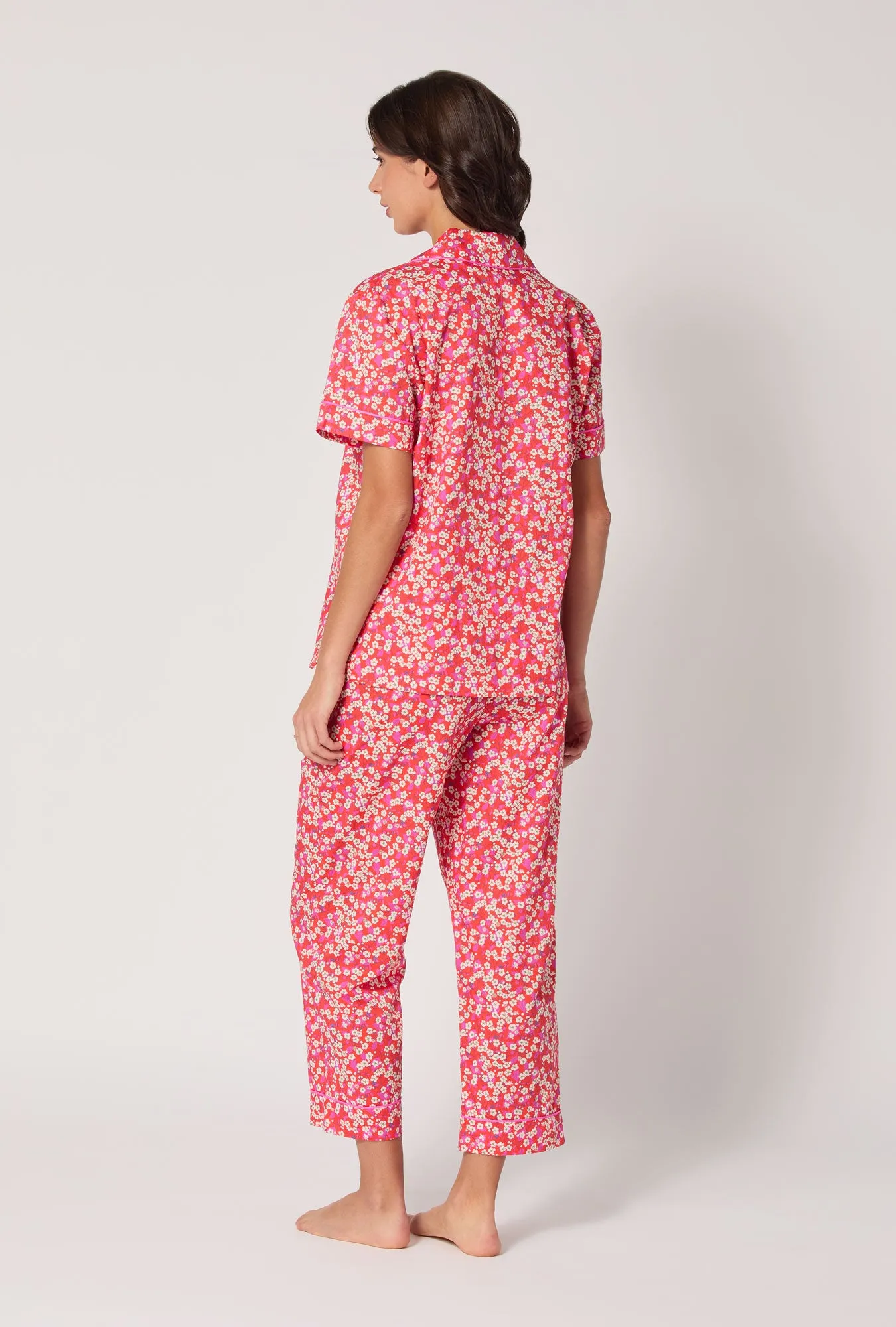 Mitsi Short Sleeve Classic Woven Tana Lawn® Cropped Pj Set Made With Liberty Fabric sold by BedHead product image thumbnail 3