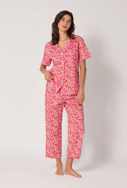 Mitsi Short Sleeve Classic Woven Tana Lawn® Cropped Pj Set Made With Liberty Fabric sold by BedHead