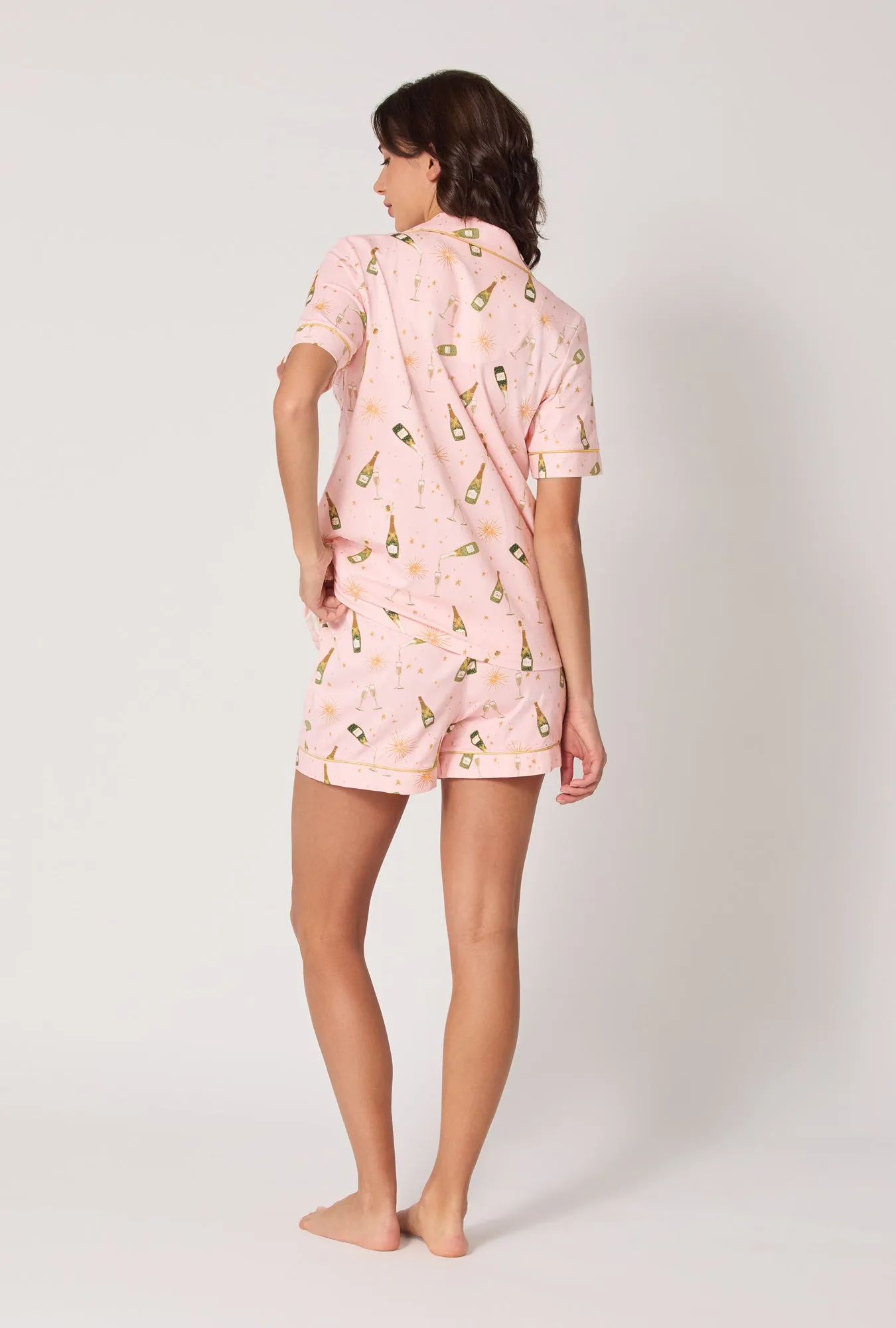 Pop Fizz Clink Short Sleeve Classic Shorty Stretch Jersey Pj Set sold by BedHead product image thumbnail 3