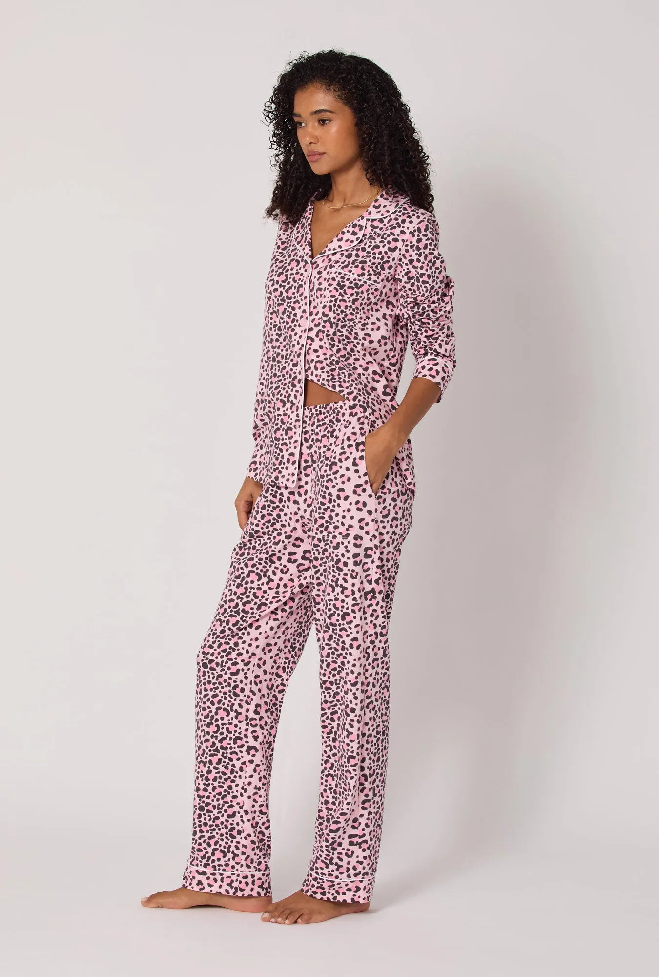 Purr-fect Spots Long Sleeve Classic Stretch Jersey Pj Set sold by BedHead product image thumbnail 2