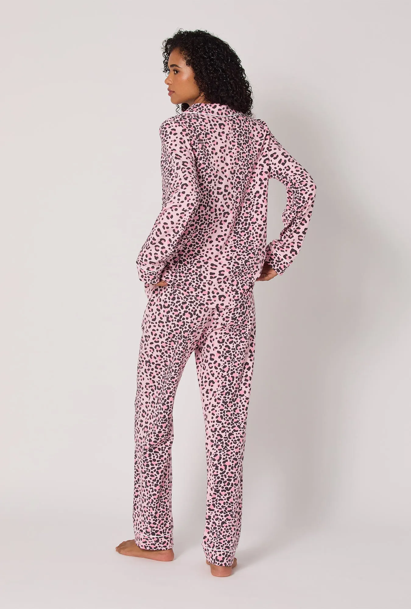 Purr-fect Spots Long Sleeve Classic Stretch Jersey Pj Set sold by BedHead product image thumbnail 3