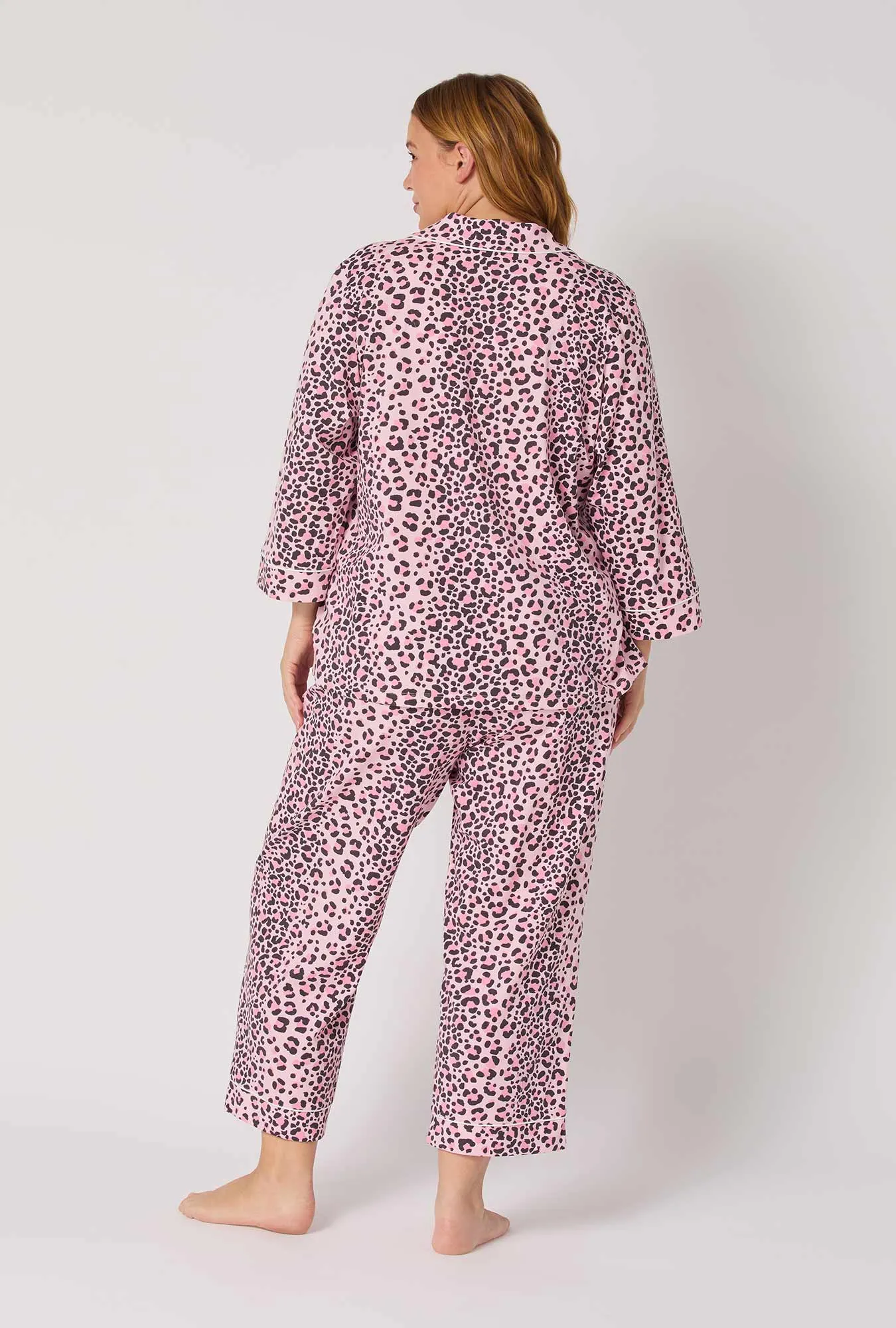 Purr-fect Spots 3/4 Sleeve Classic Stretch Jersey Cropped Pj Set sold by BedHead product image thumbnail 5